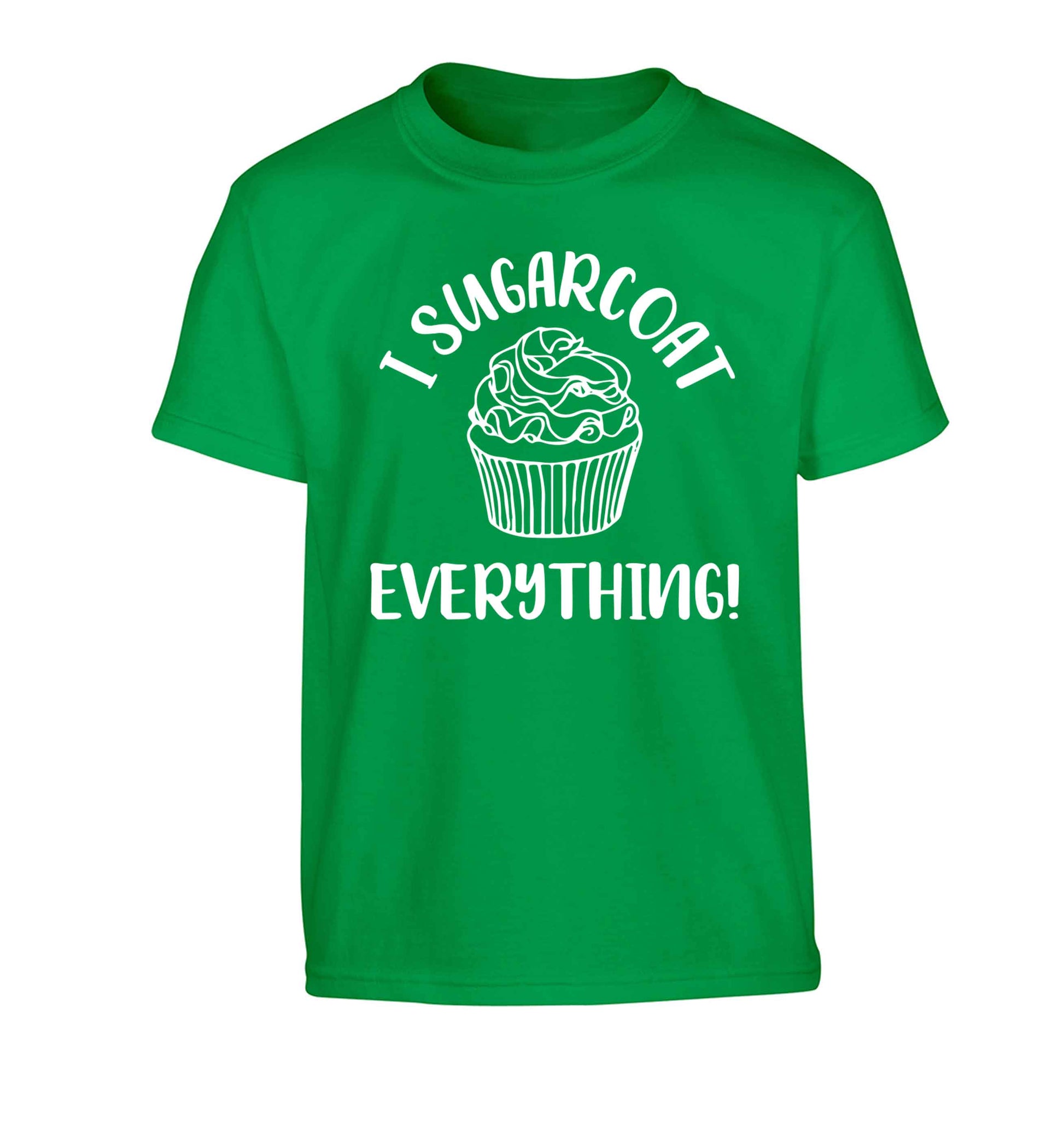 I sugarcoat everything Children's green Tshirt 12-13 Years