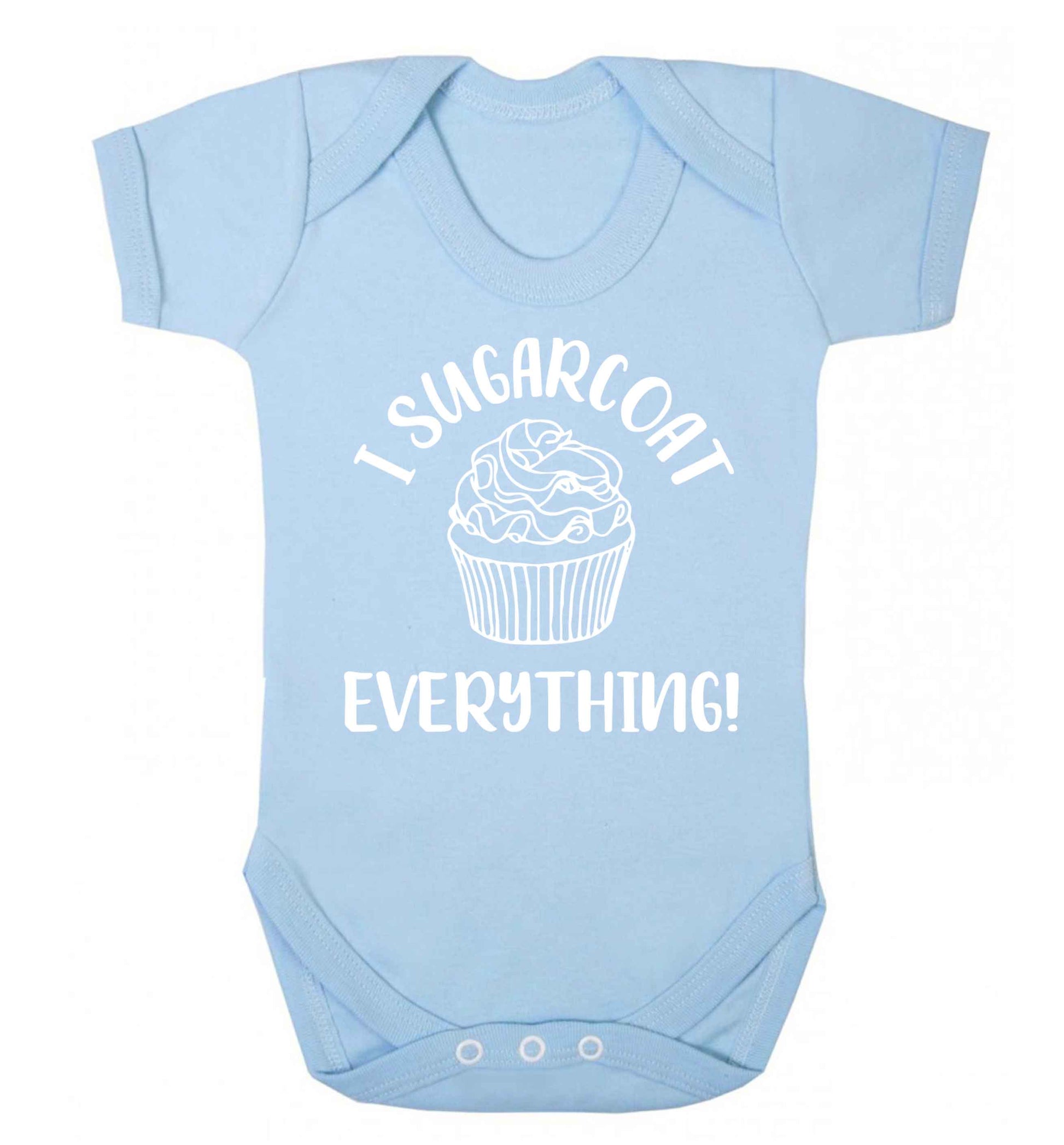 I sugarcoat everything Baby Vest pale blue 18-24 months