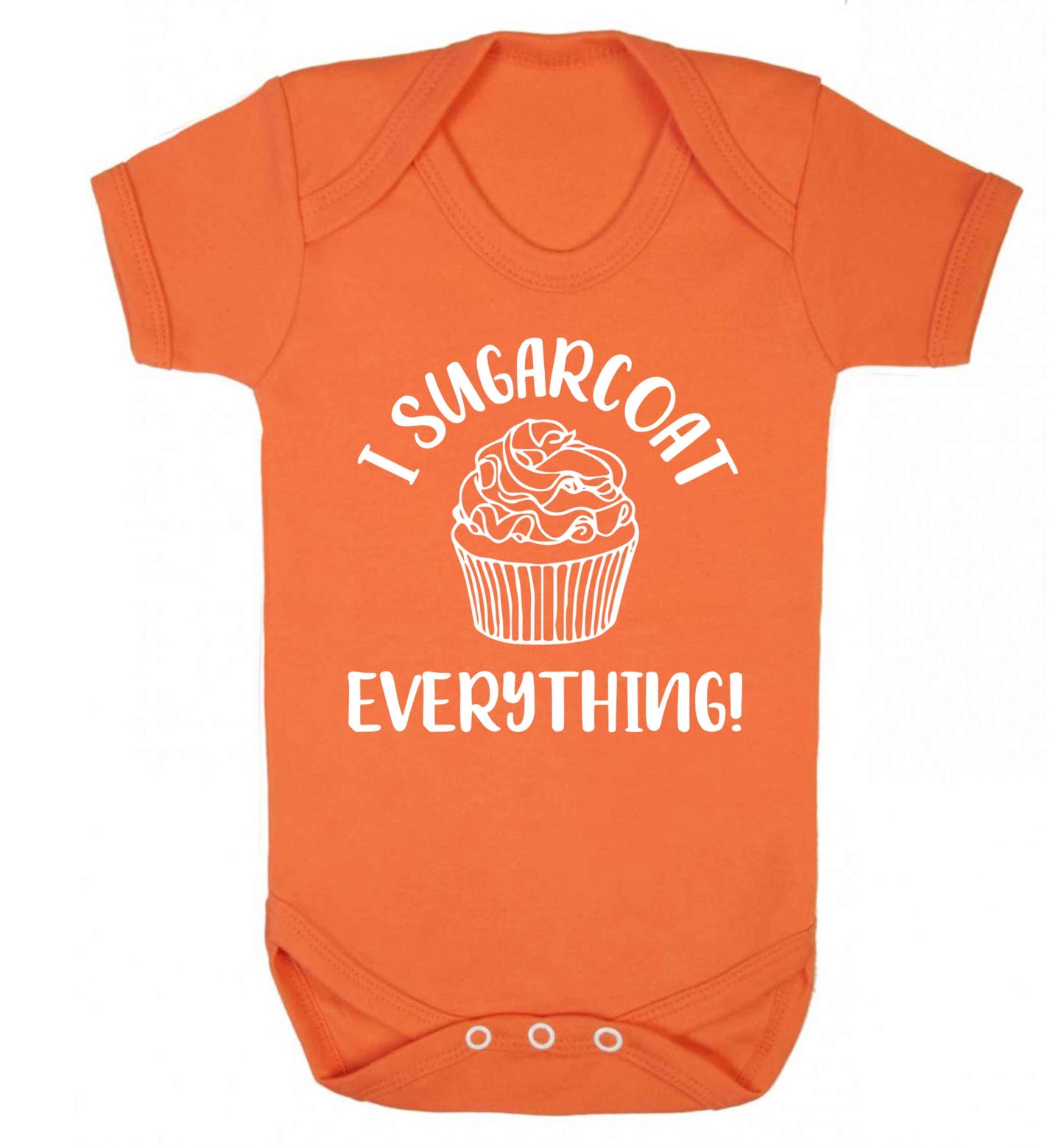 I sugarcoat everything Baby Vest orange 18-24 months