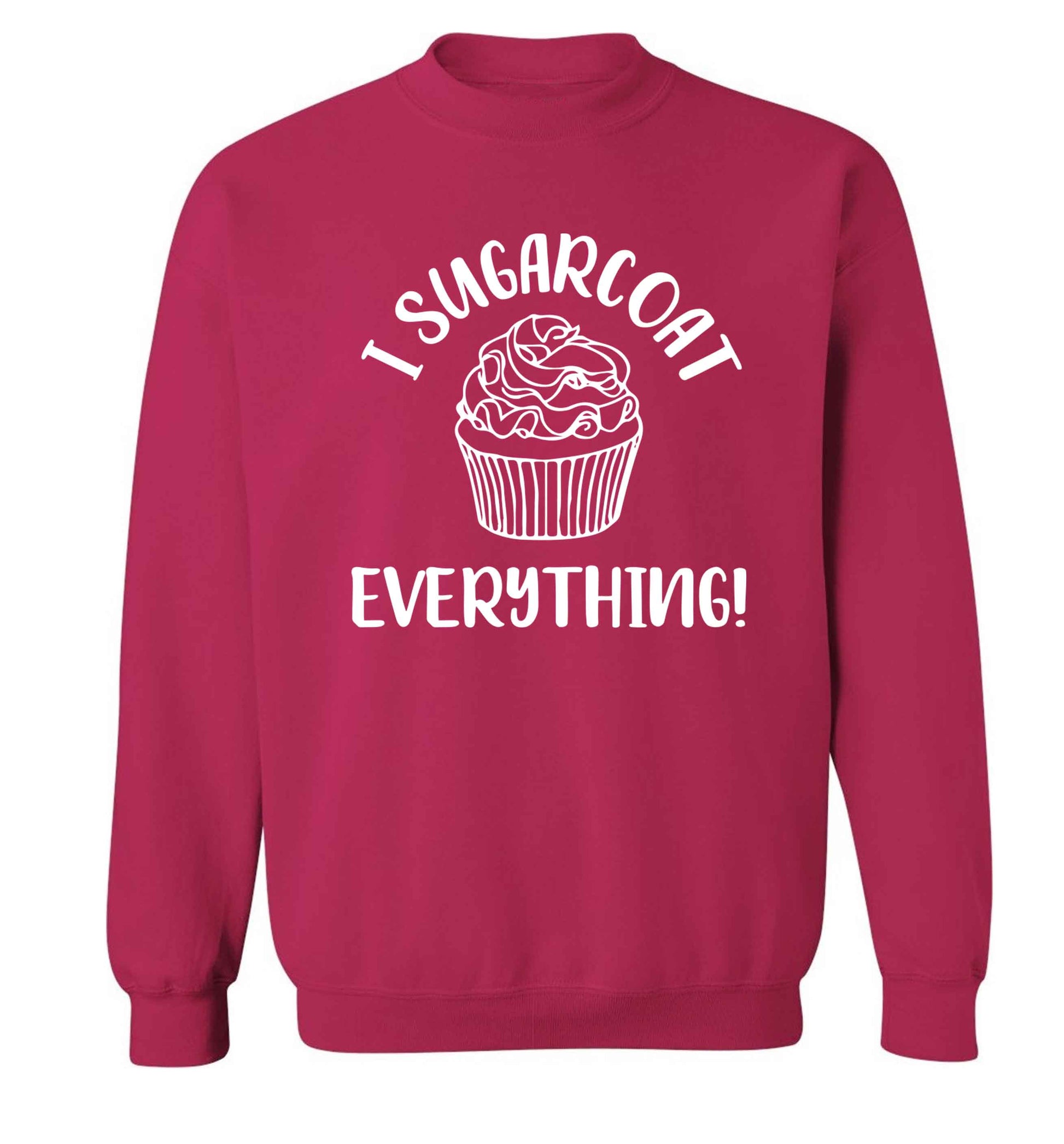 I sugarcoat everything Adult's unisex pink Sweater 2XL