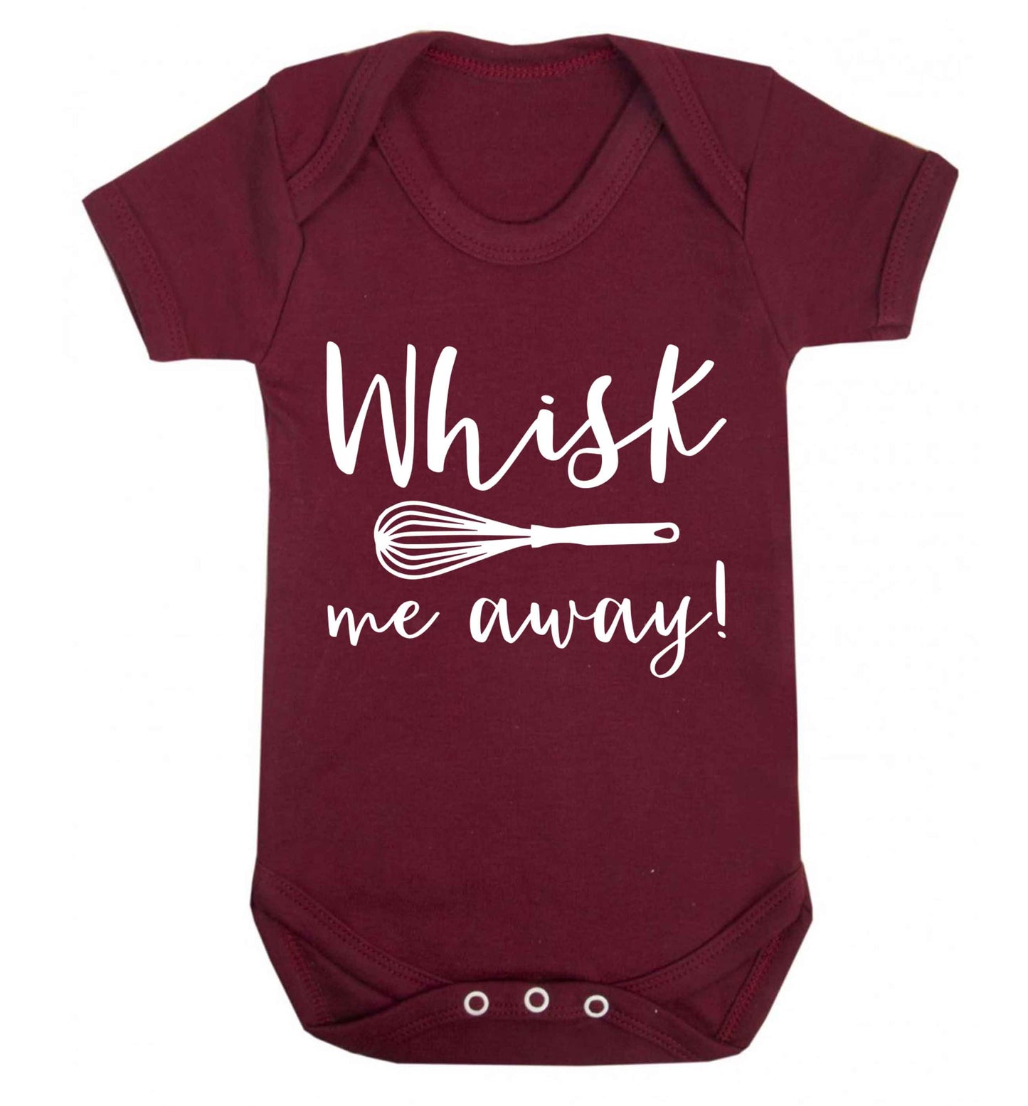 Whisk me away Baby Vest maroon 18-24 months