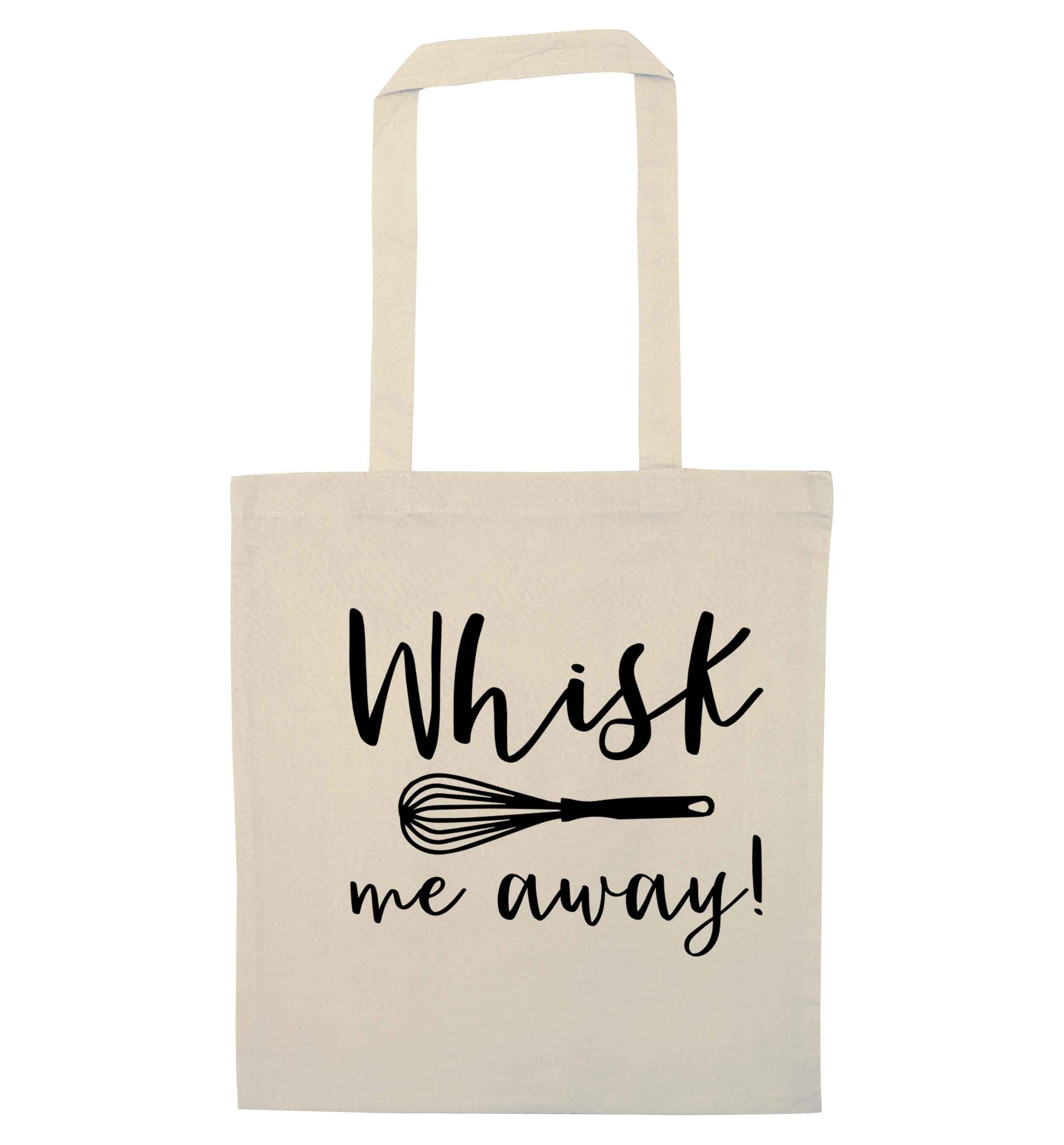Whisk me away natural tote bag
