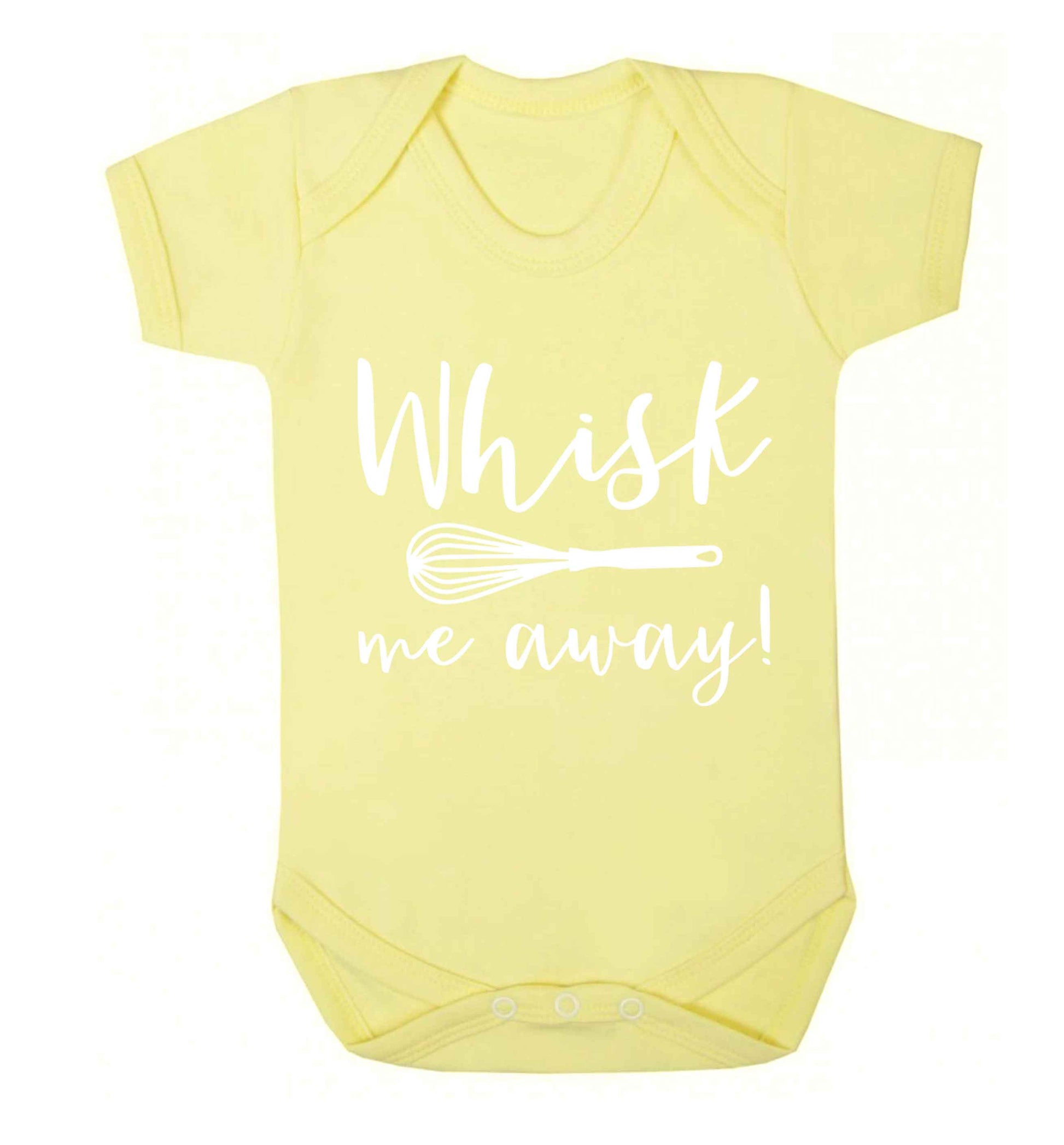 Whisk me away Baby Vest pale yellow 18-24 months