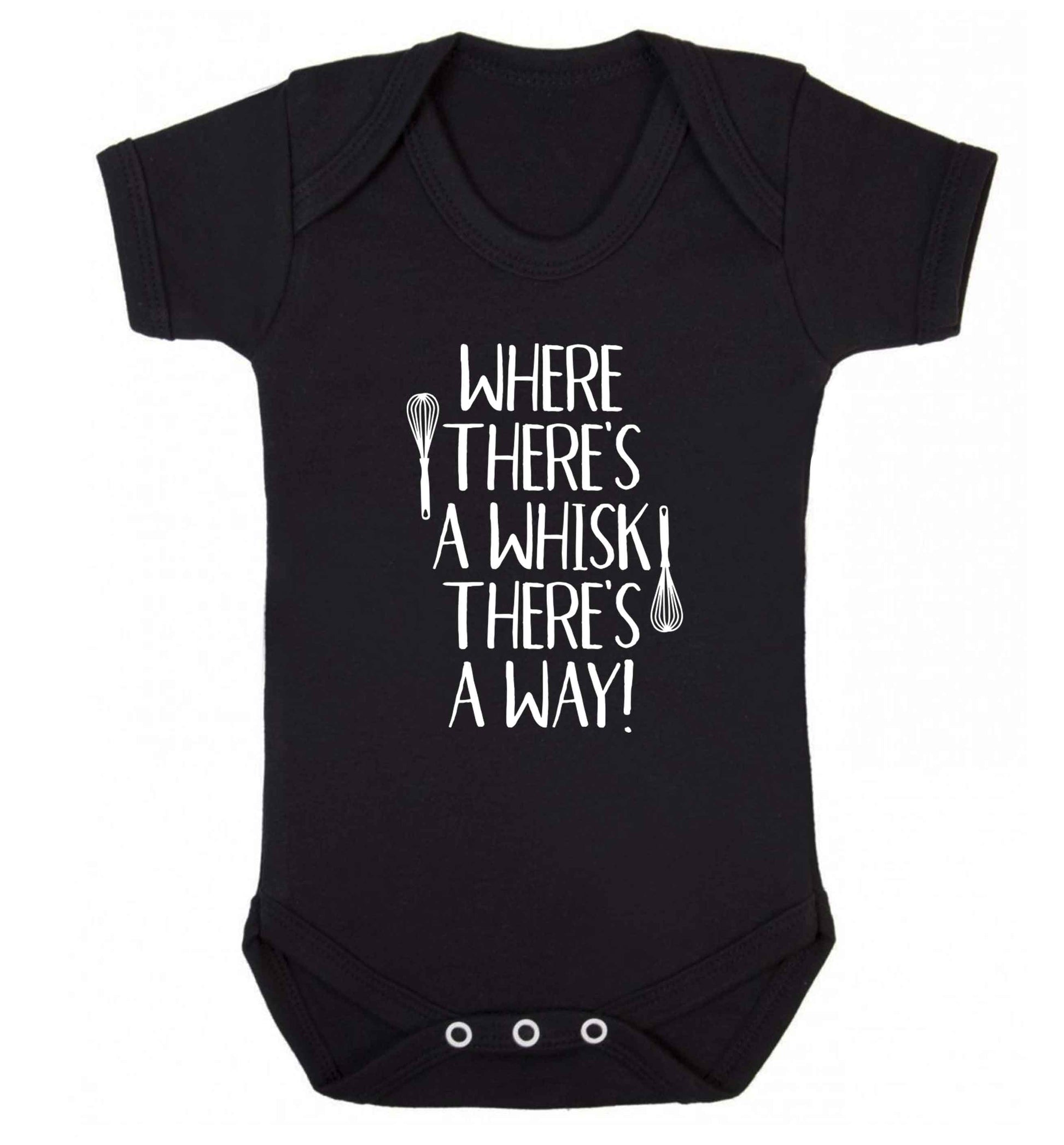 Where there's a whisk there's a way Baby Vest black 18-24 months
