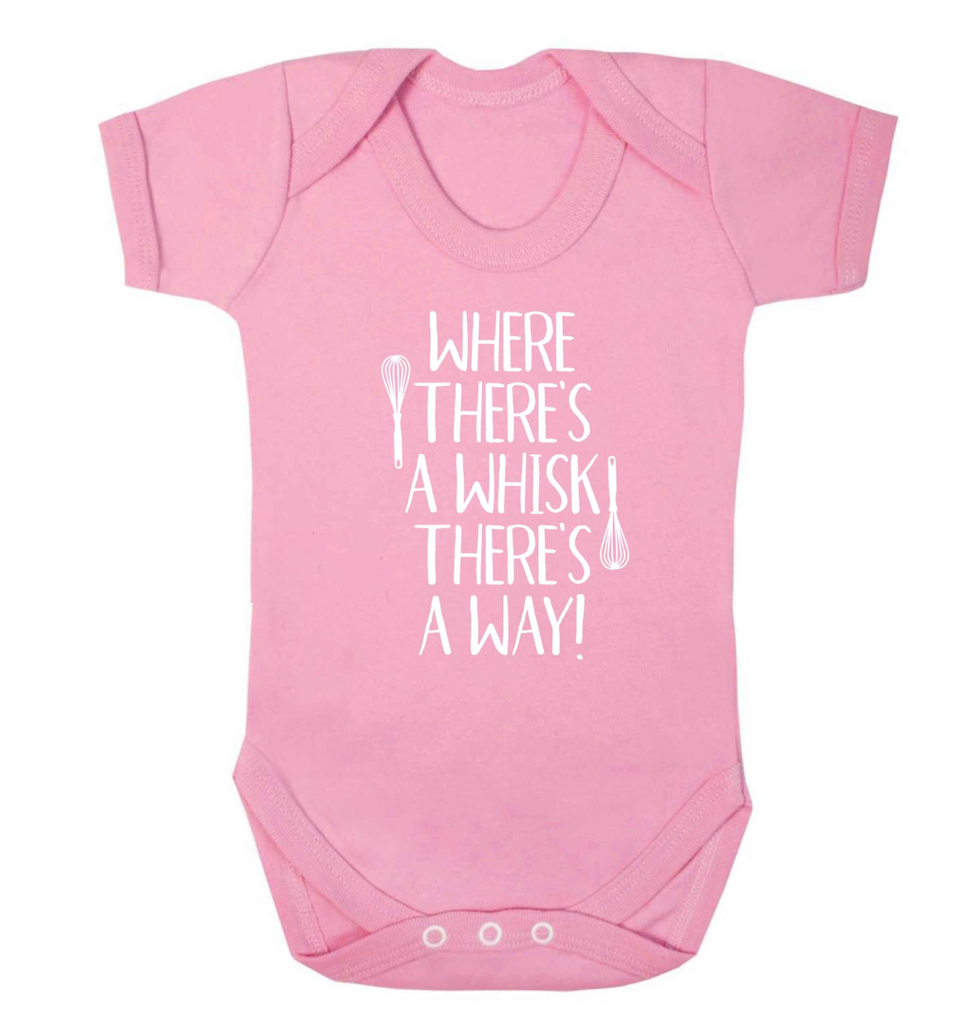 Where there's a whisk there's a way Baby Vest pale pink 18-24 months