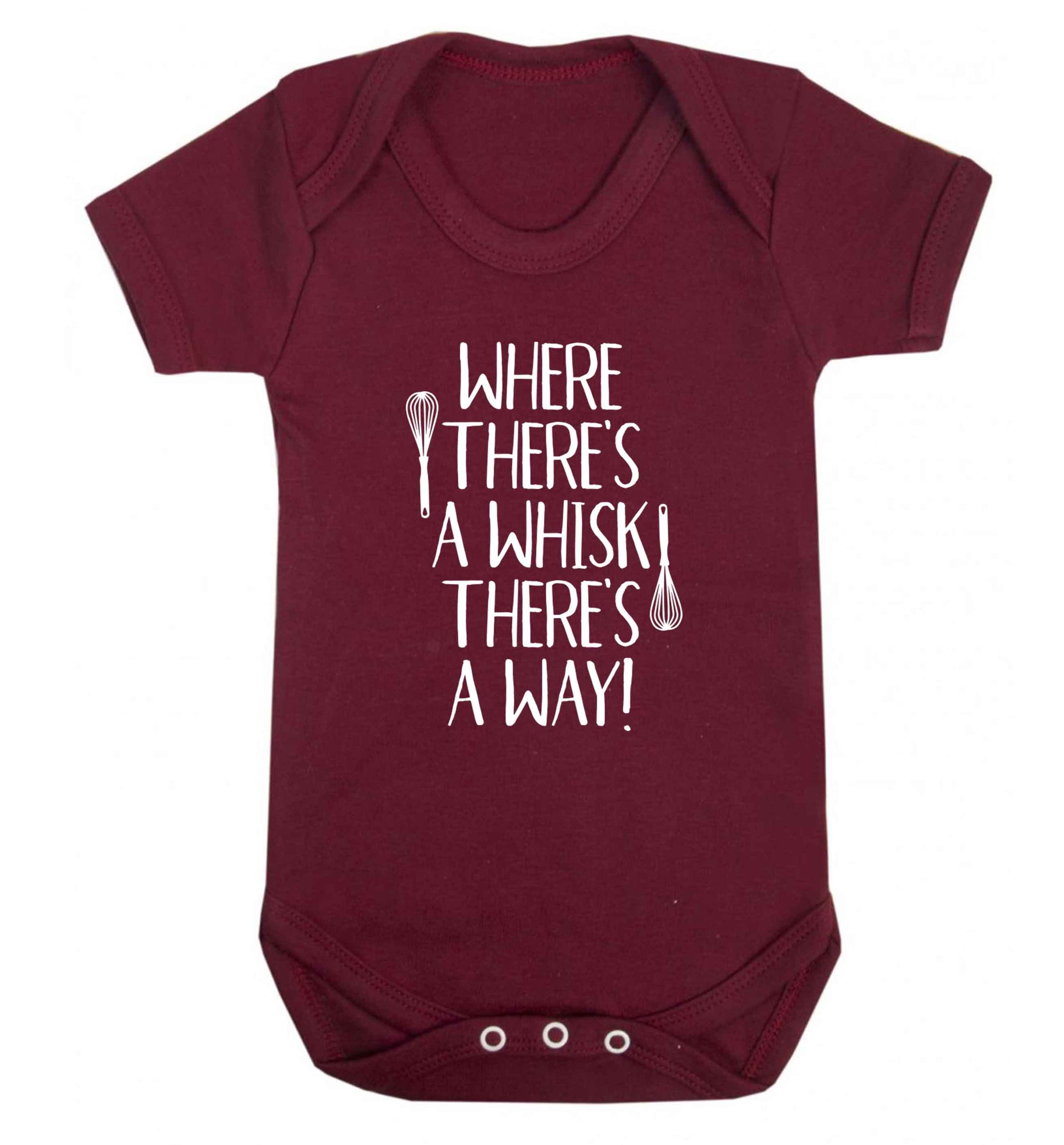 Where there's a whisk there's a way Baby Vest maroon 18-24 months