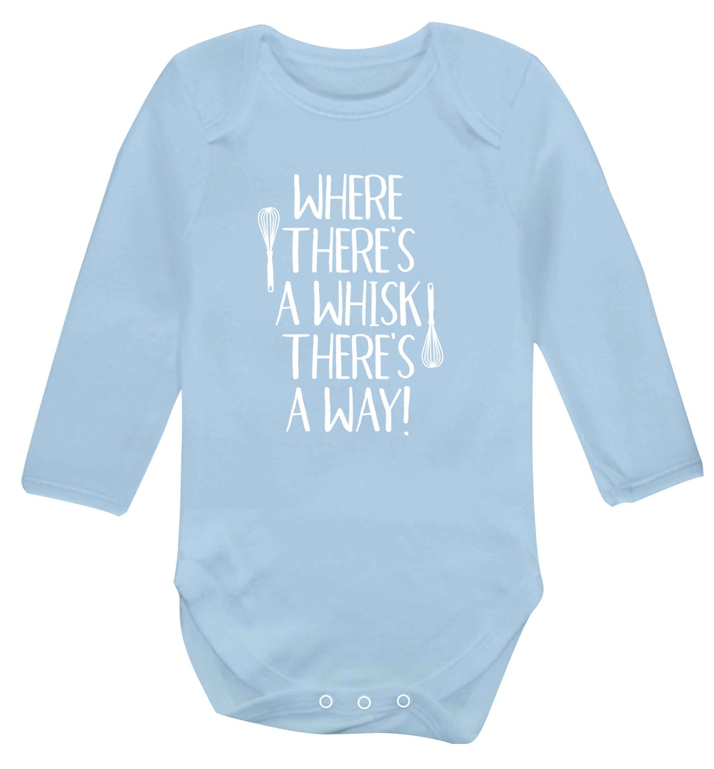 Good things come to those that bake Baby Vest long sleeved pale blue 6-12 months