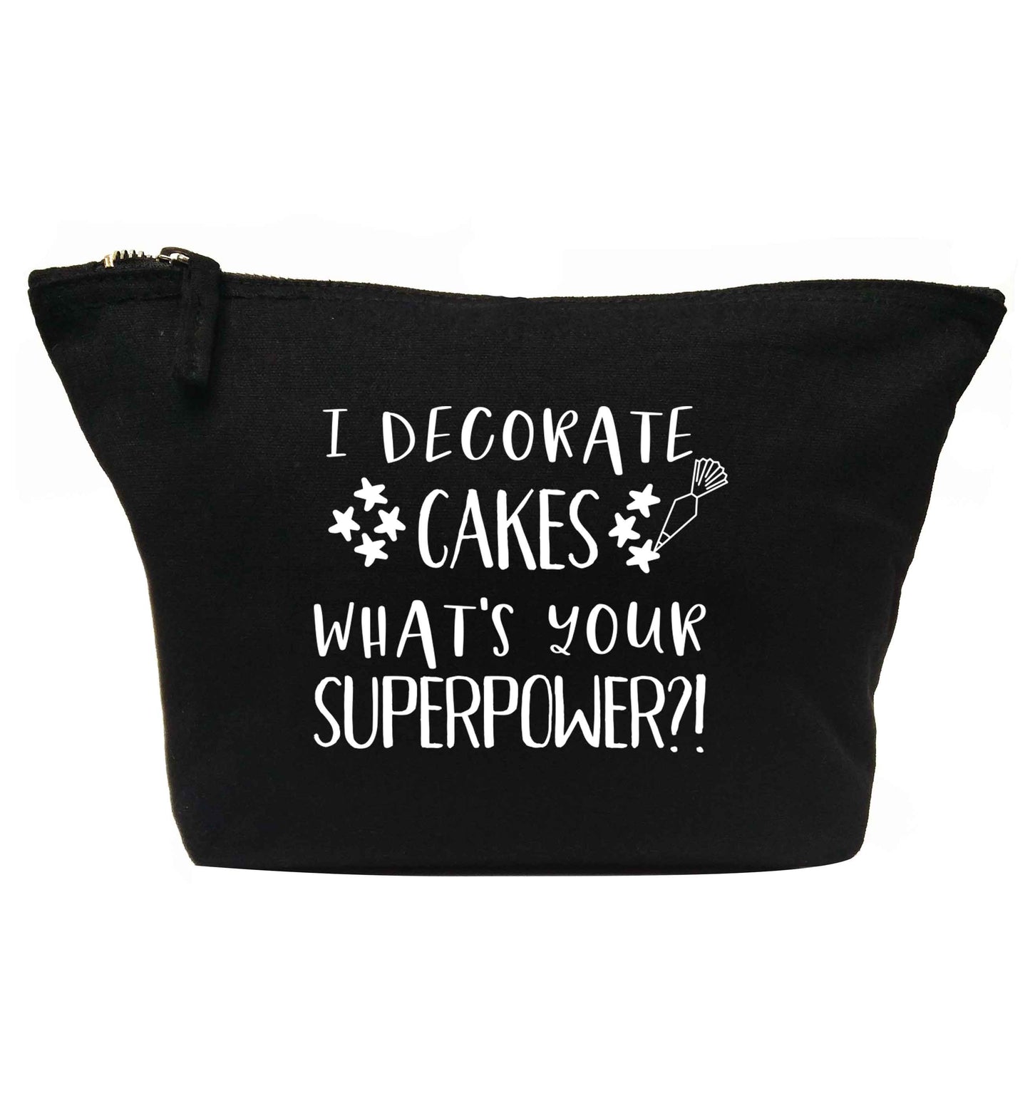I decorate cakes what's your superpower?! | makeup / wash bag