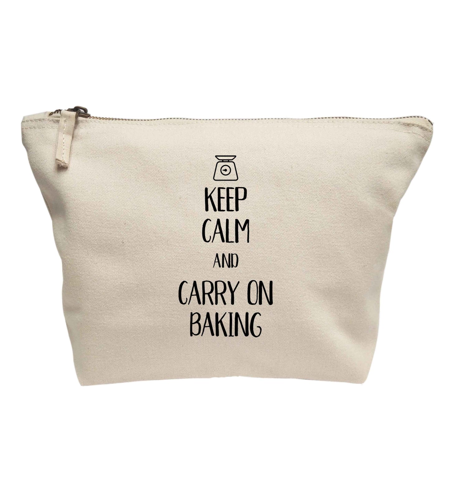 Keep calm and carry on baking | makeup / wash bag