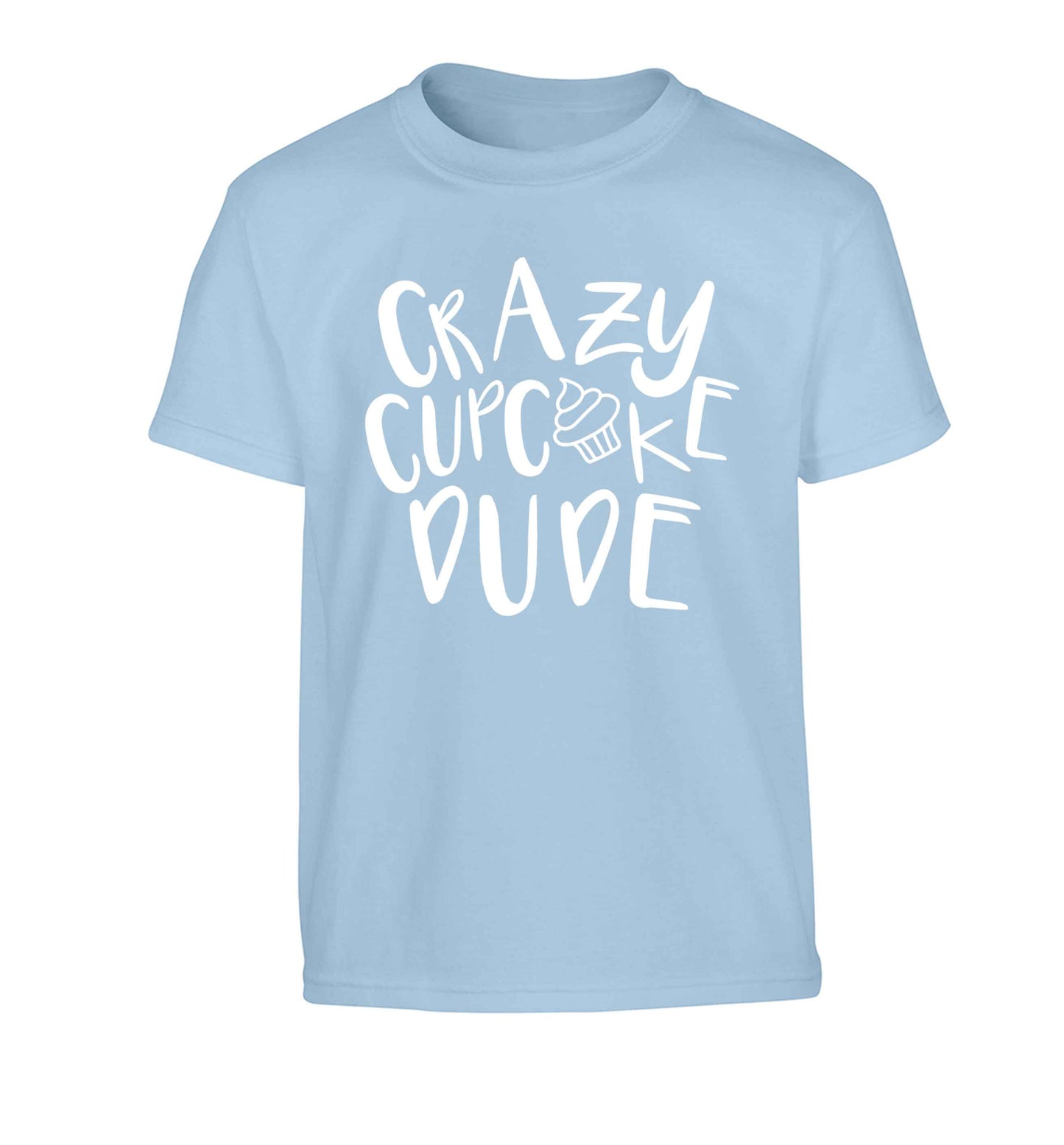 Crazy cupcake dude Children's light blue Tshirt 12-13 Years