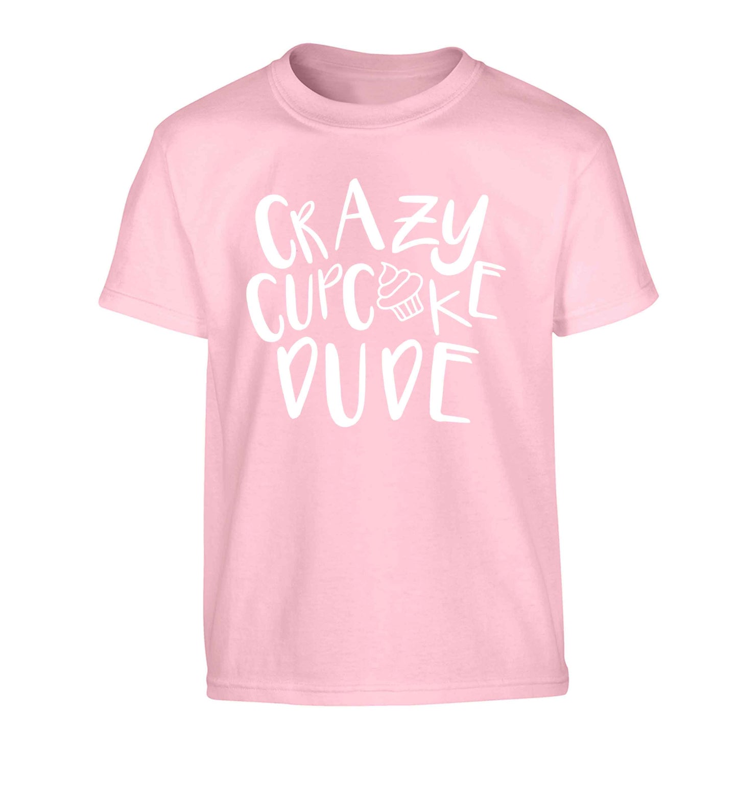 Crazy cupcake dude Children's light pink Tshirt 12-13 Years