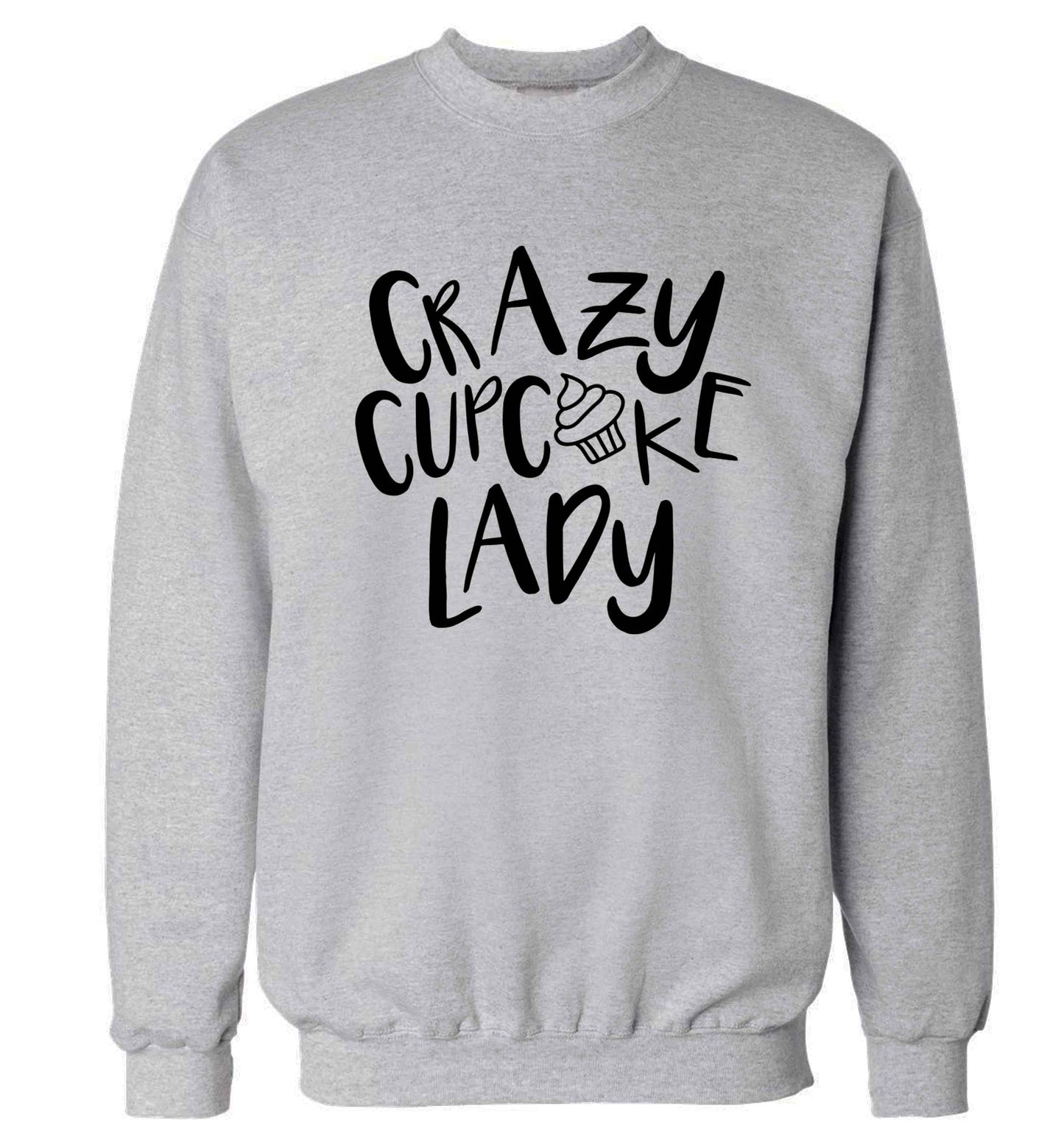 Crazy cupcake lady Adult's unisex grey Sweater 2XL