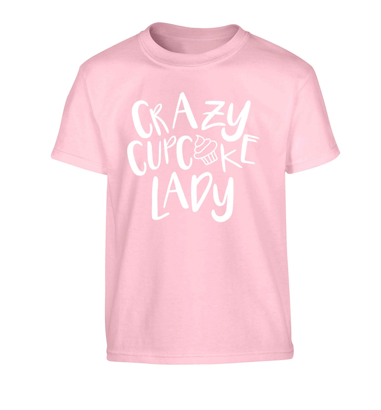 Crazy cupcake lady Children's light pink Tshirt 12-13 Years
