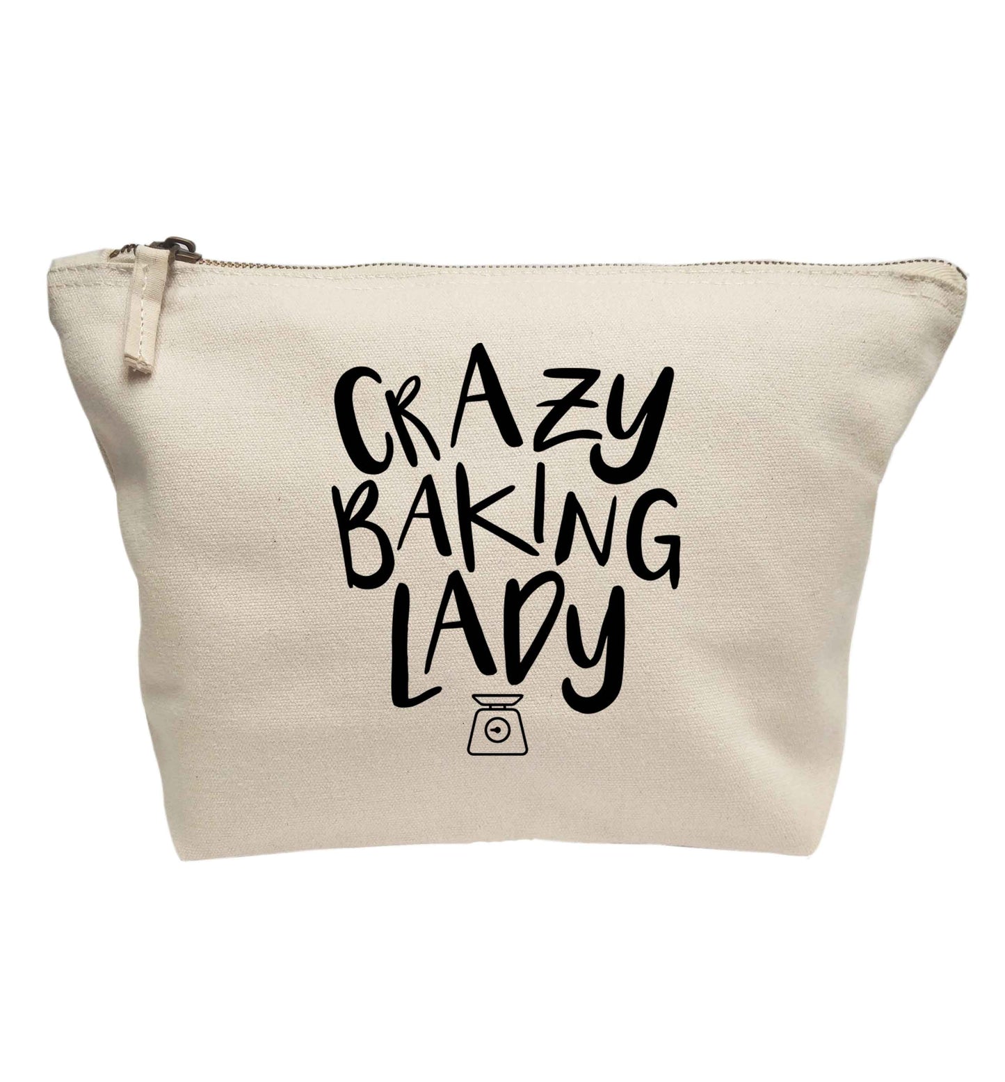 Crazy baking lady | makeup / wash bag