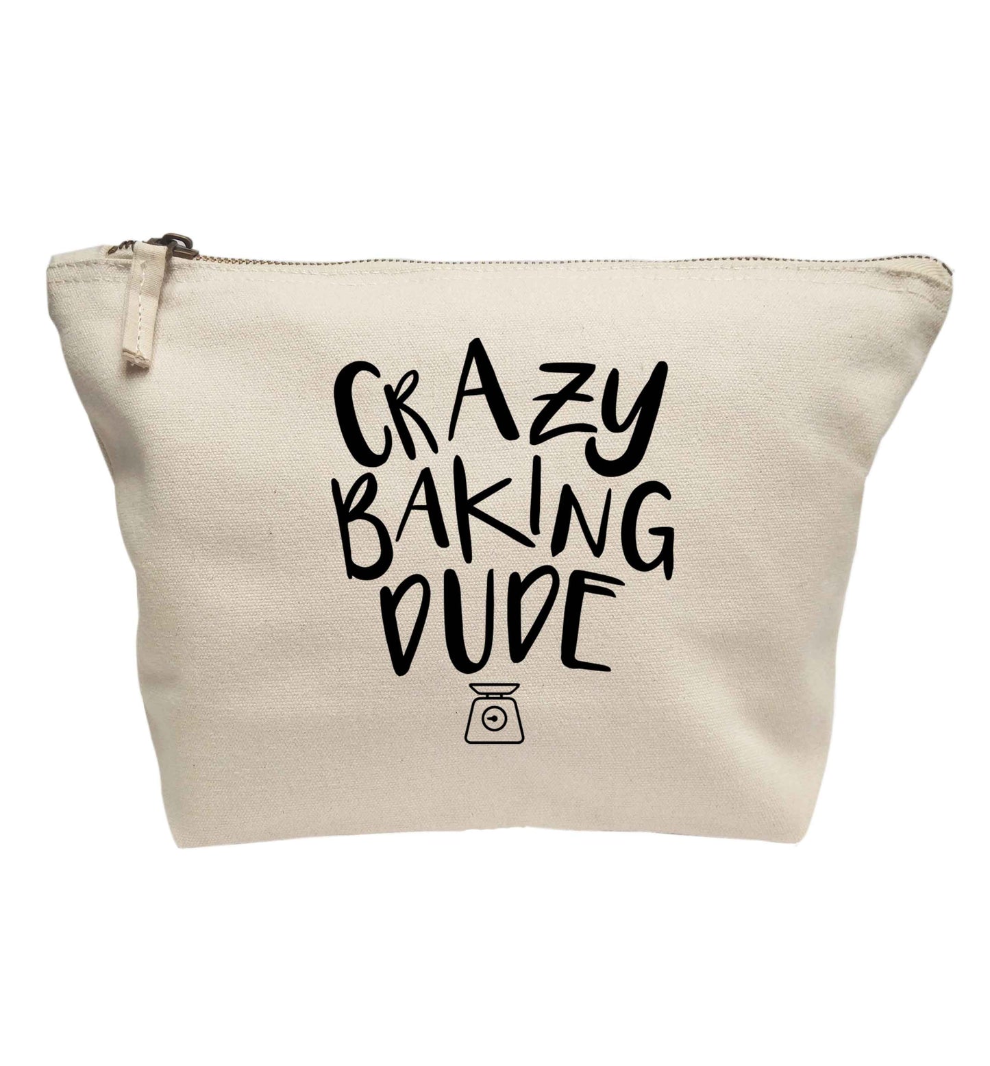 Crazy baking dude | makeup / wash bag