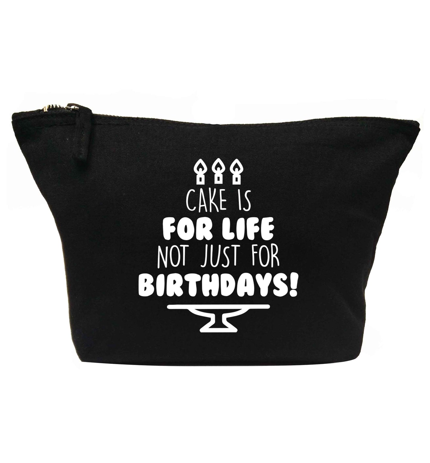 Cake is for life not just for birthdays | makeup / wash bag