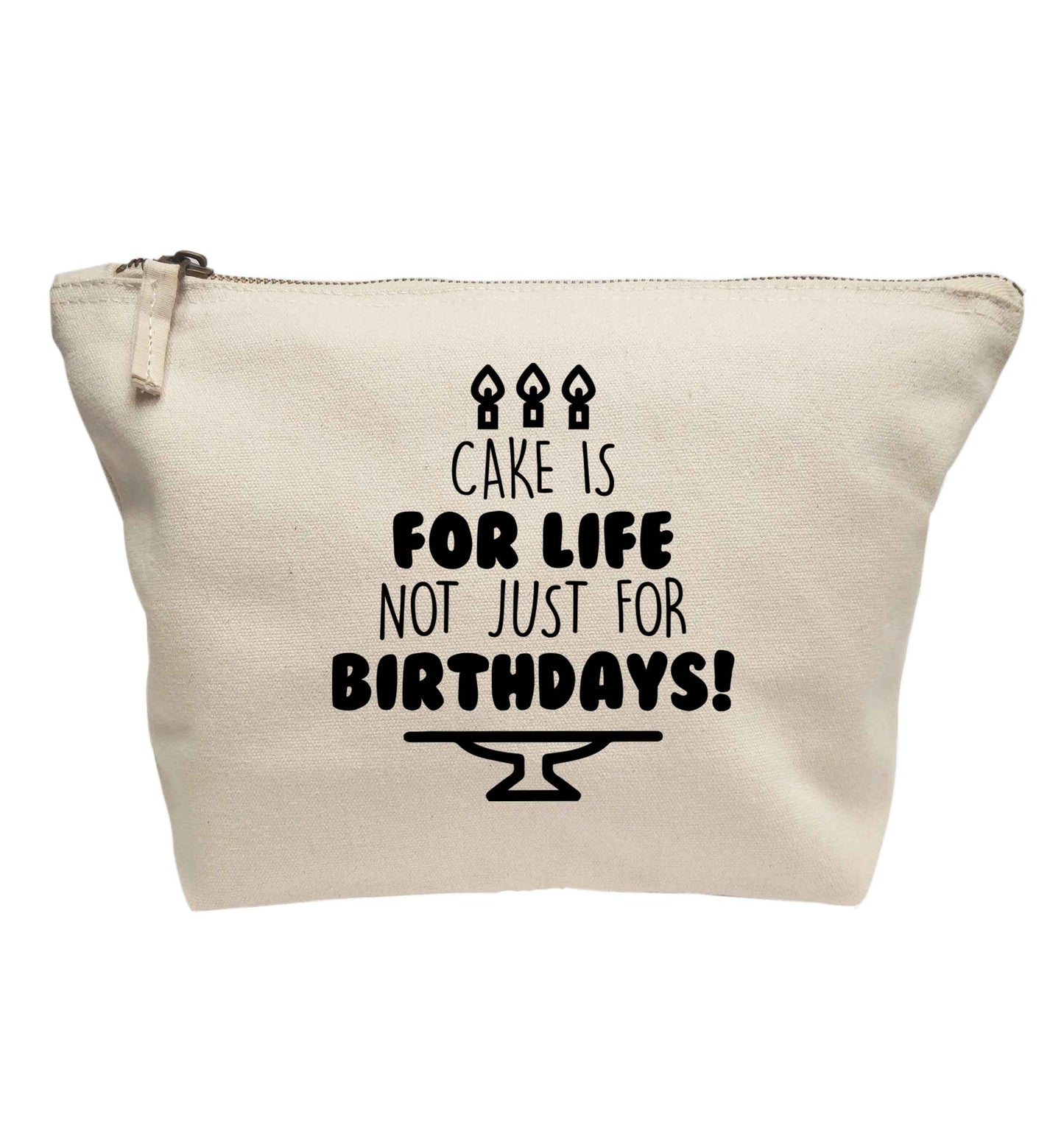 Cake is for life not just for birthdays | makeup / wash bag