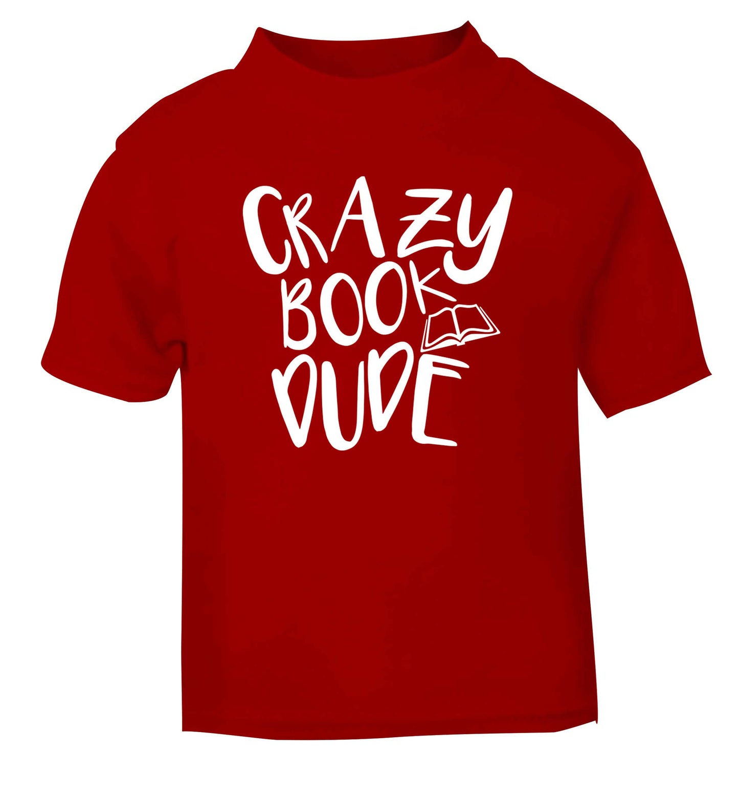 Crazy book dude red Baby Toddler Tshirt 2 Years