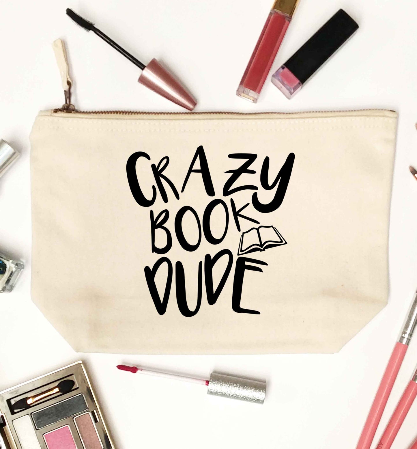 Crazy book dude natural makeup bag