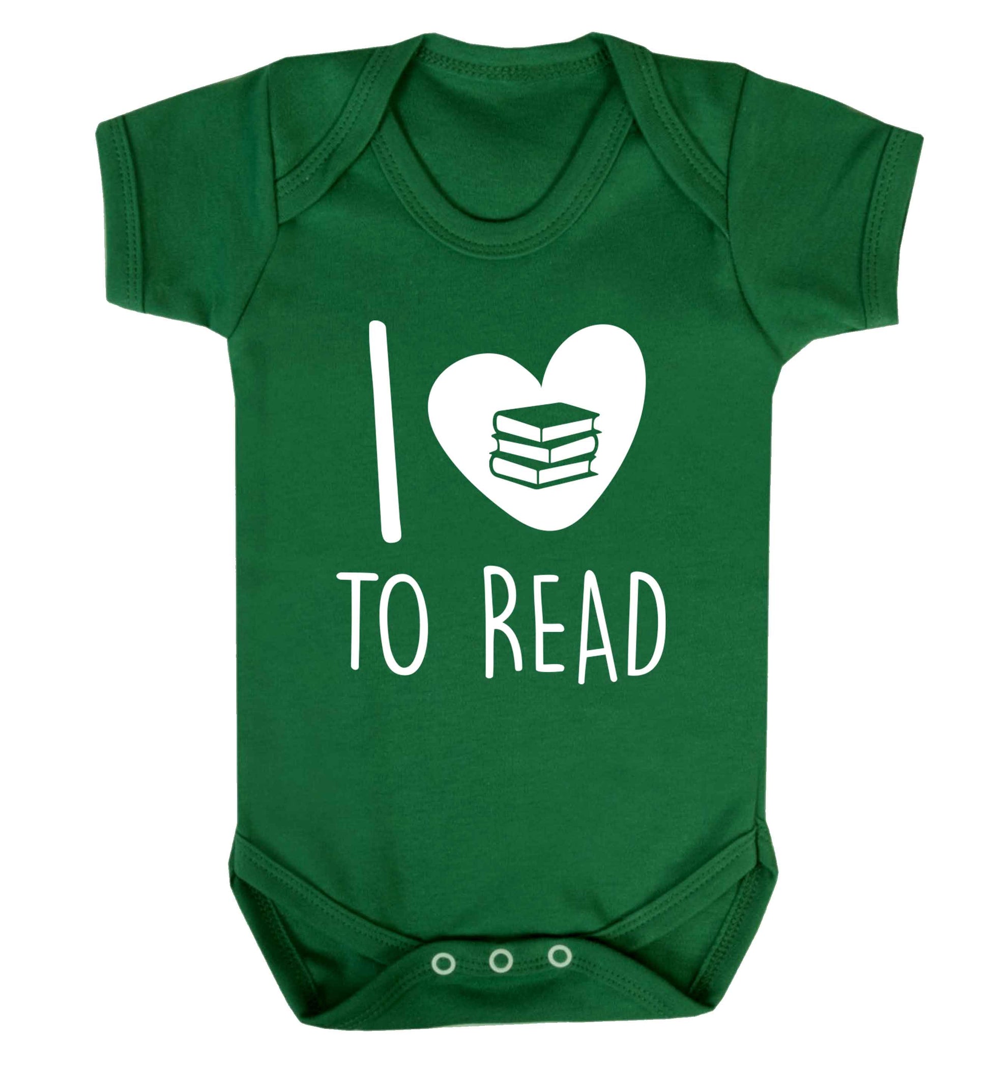 I love to read Baby Vest green 18-24 months