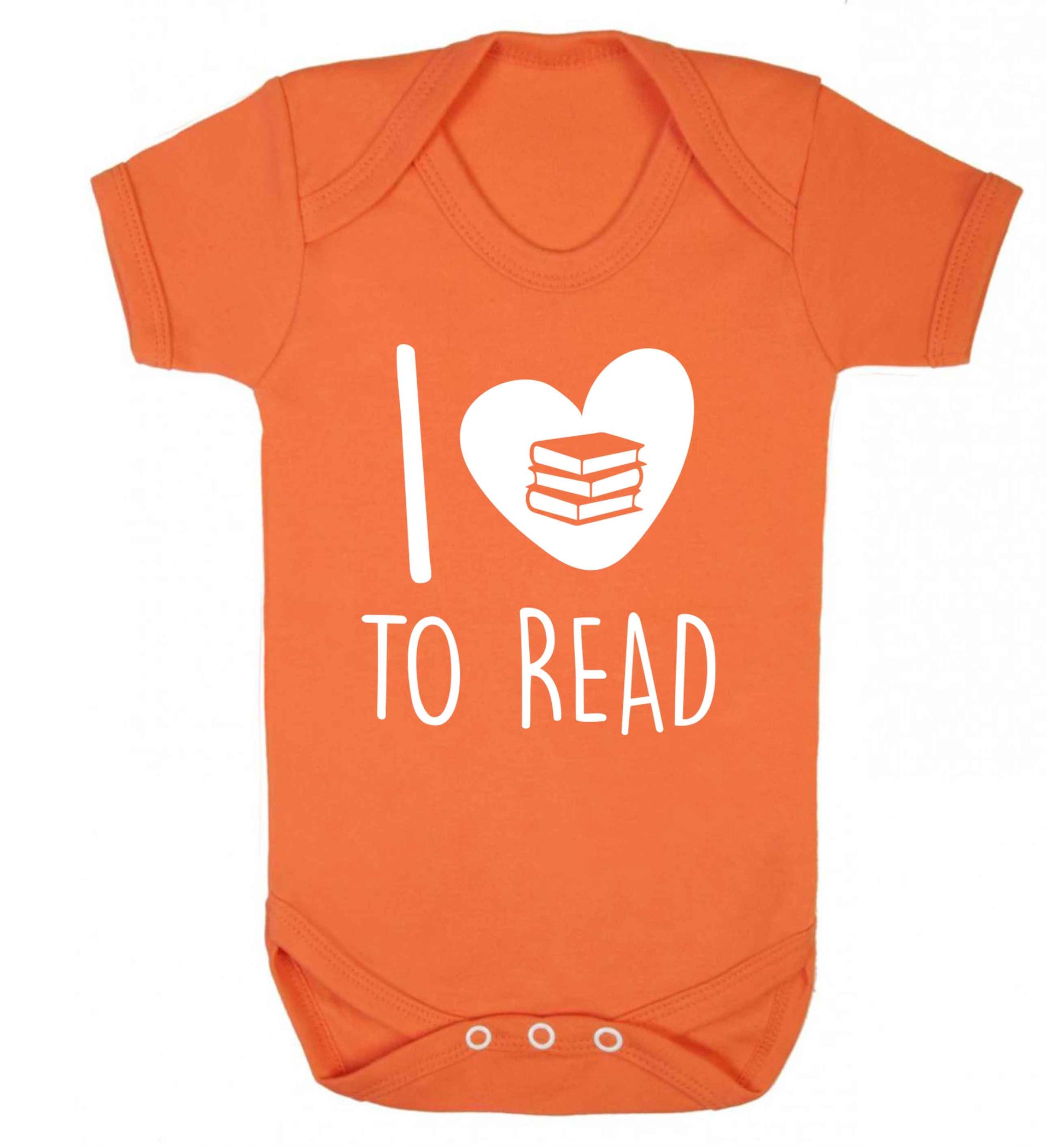 I love to read Baby Vest orange 18-24 months