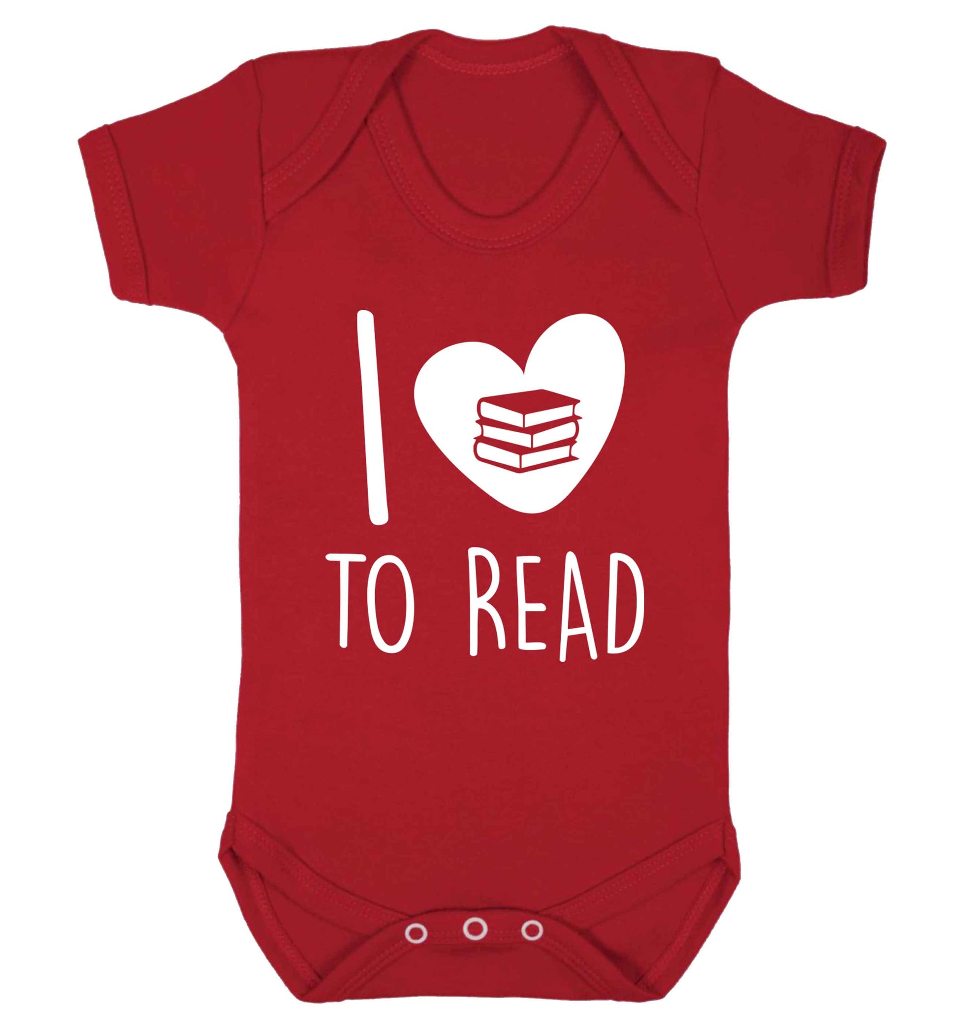 I love to read Baby Vest red 18-24 months
