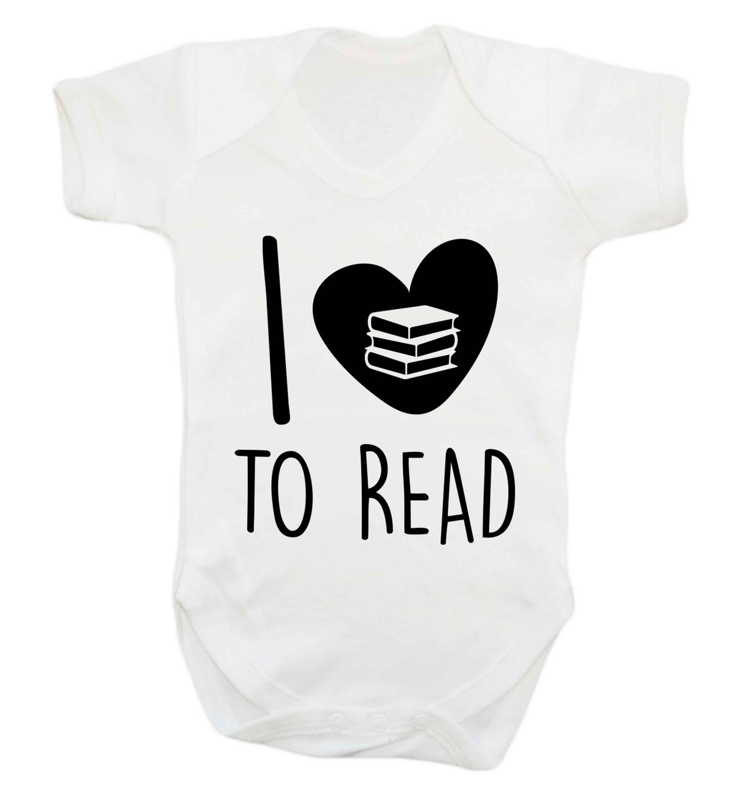 I love to read Baby Vest white 18-24 months