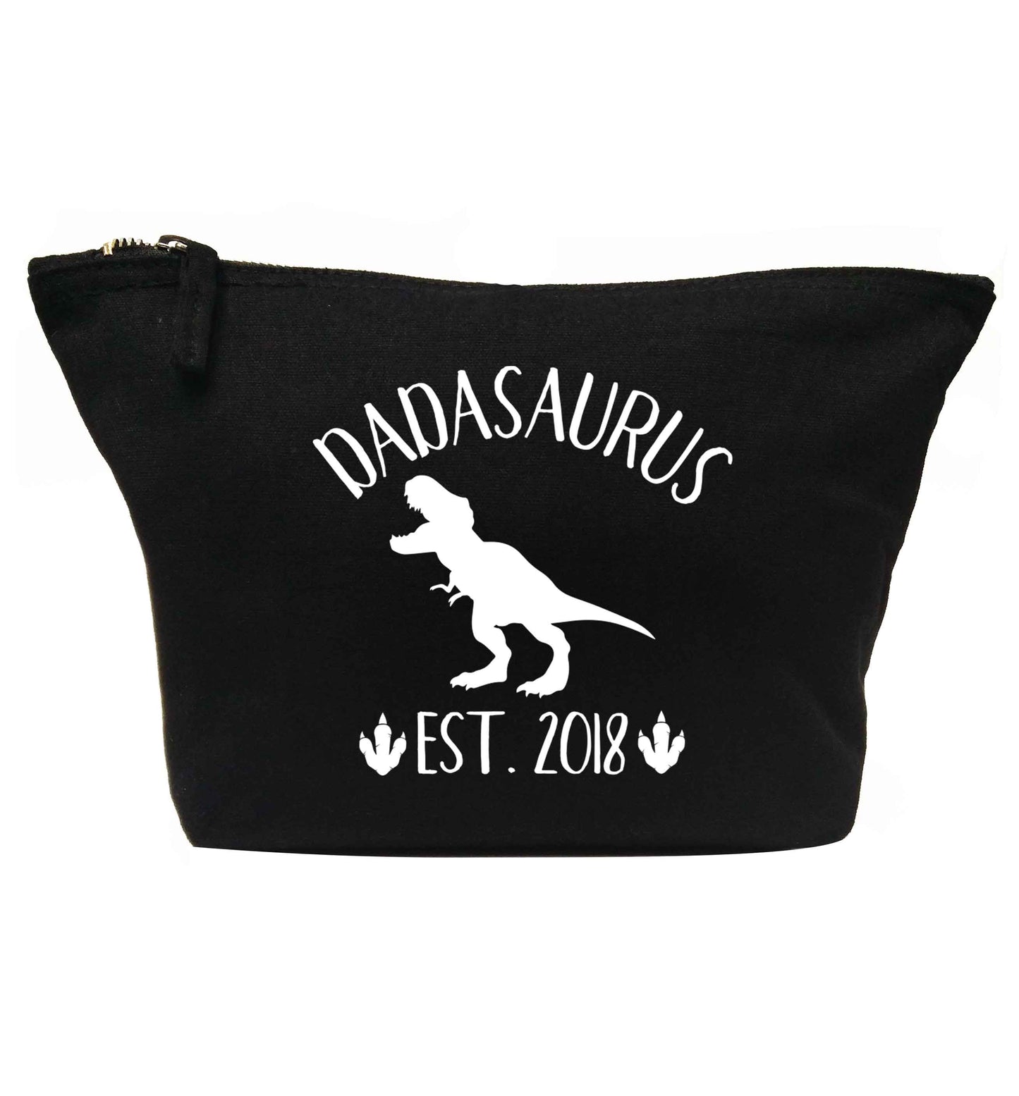 Personalised dadasaurus since (custom date) | makeup / wash bag
