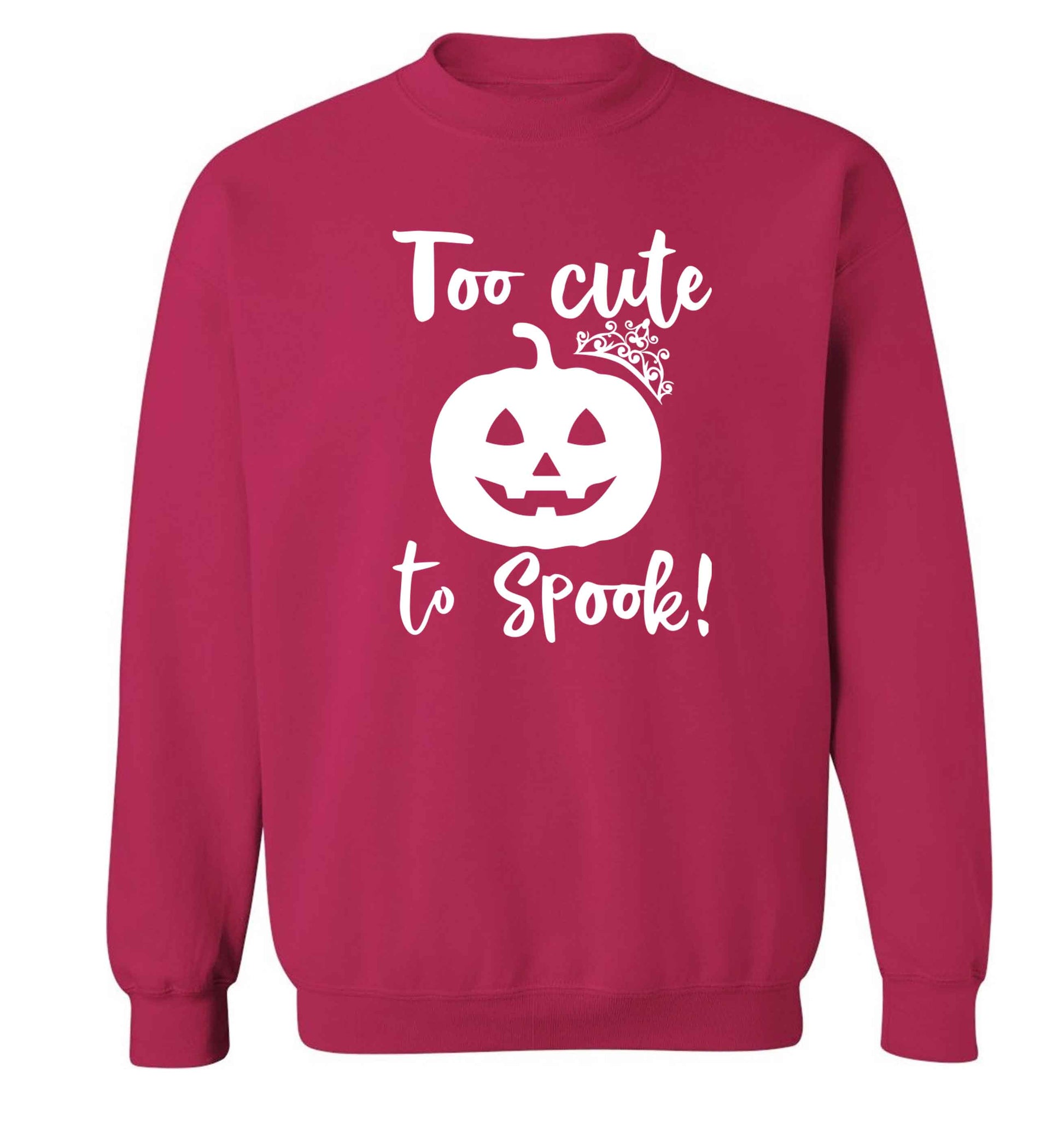 Too cute to spook! Adult's unisex pink Sweater 2XL