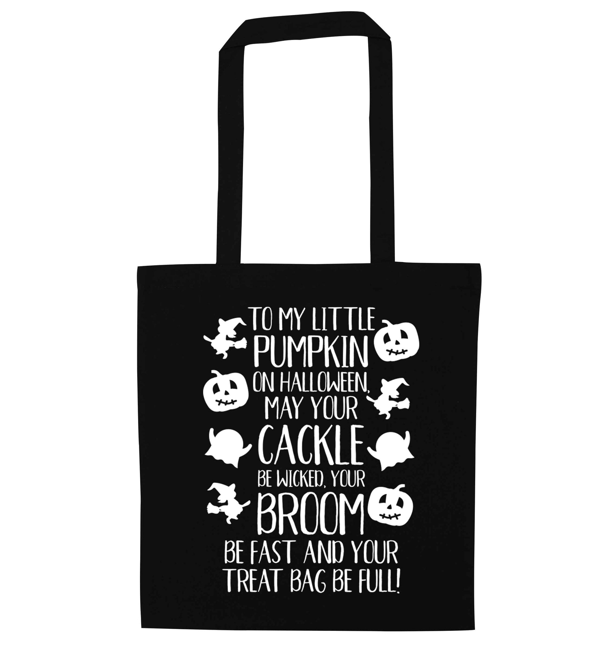 To my Little Pumpkin black tote bag