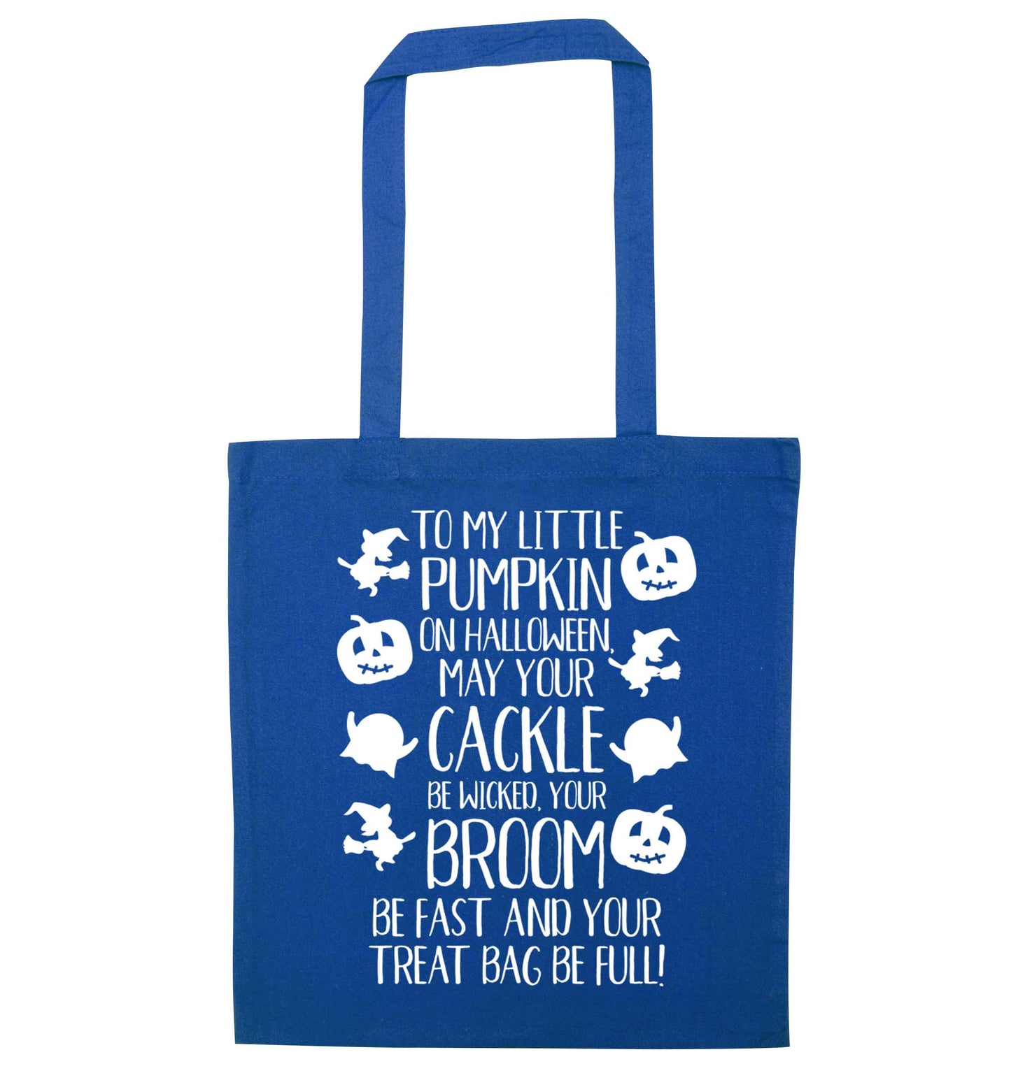 To my Little Pumpkin blue tote bag