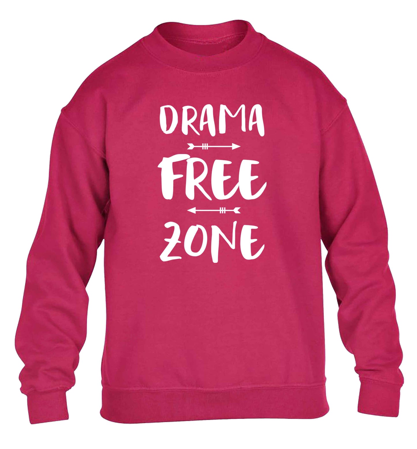 Drama free zone children's pink sweater 12-13 Years