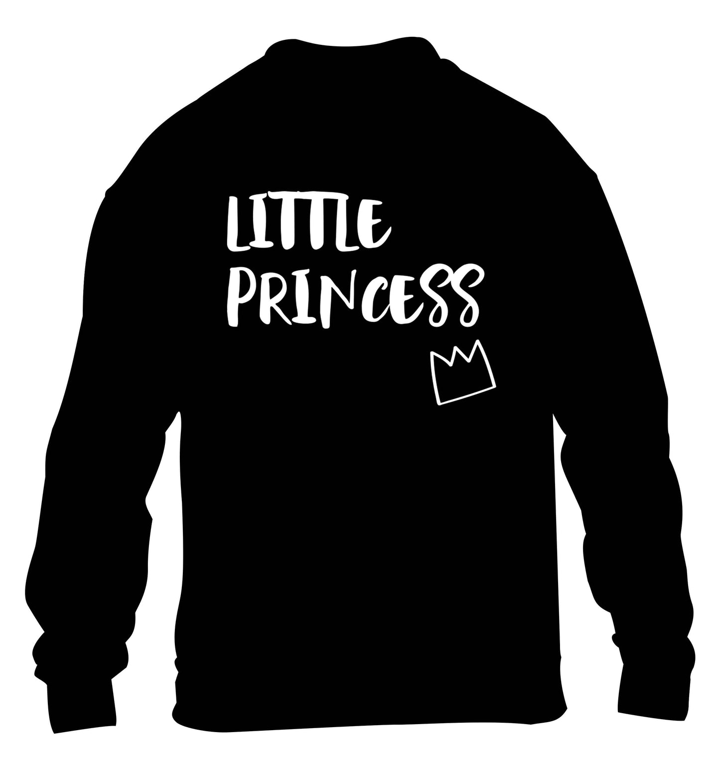 Little princess children's black sweater 12-13 Years