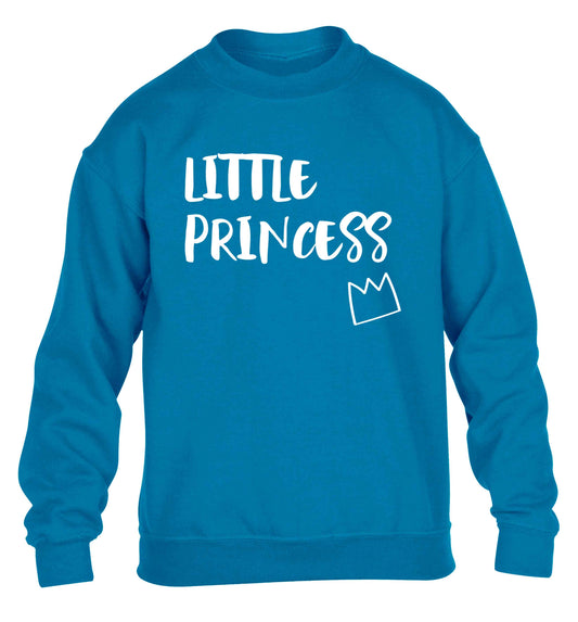 Little princess children's blue sweater 12-13 Years