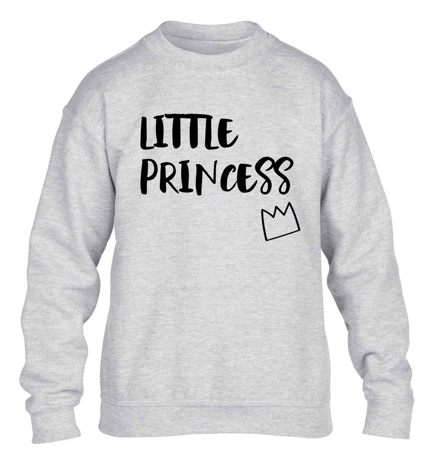 Little princess children's grey sweater 12-13 Years