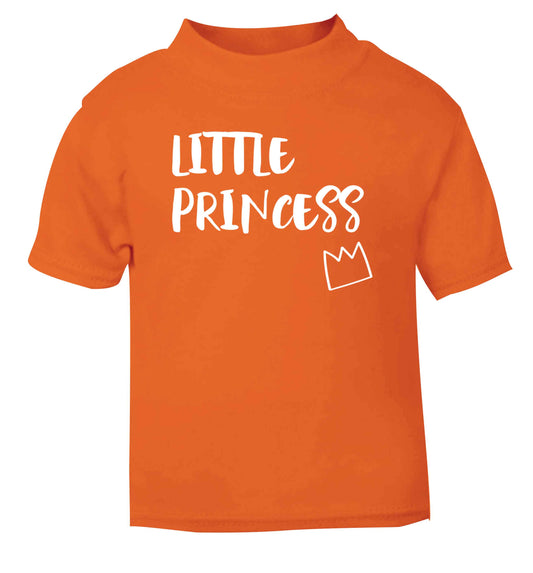 Little princess orange Baby Toddler Tshirt 2 Years