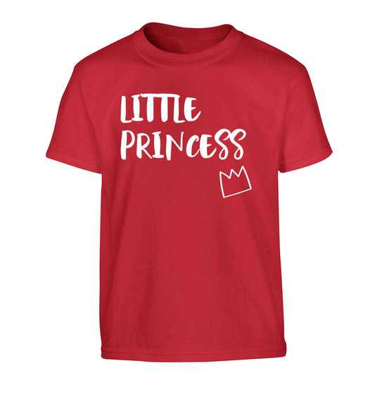 Little princess Children's red Tshirt 12-13 Years