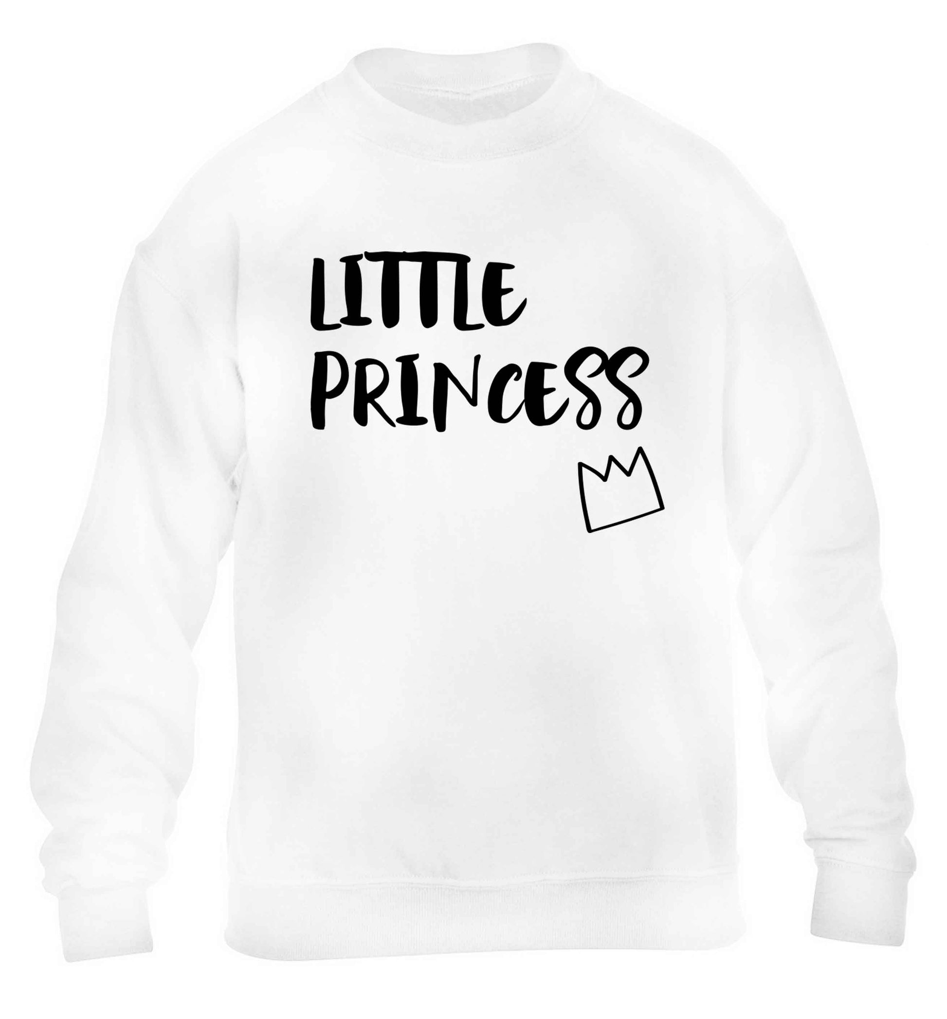 Little princess children's white sweater 12-13 Years