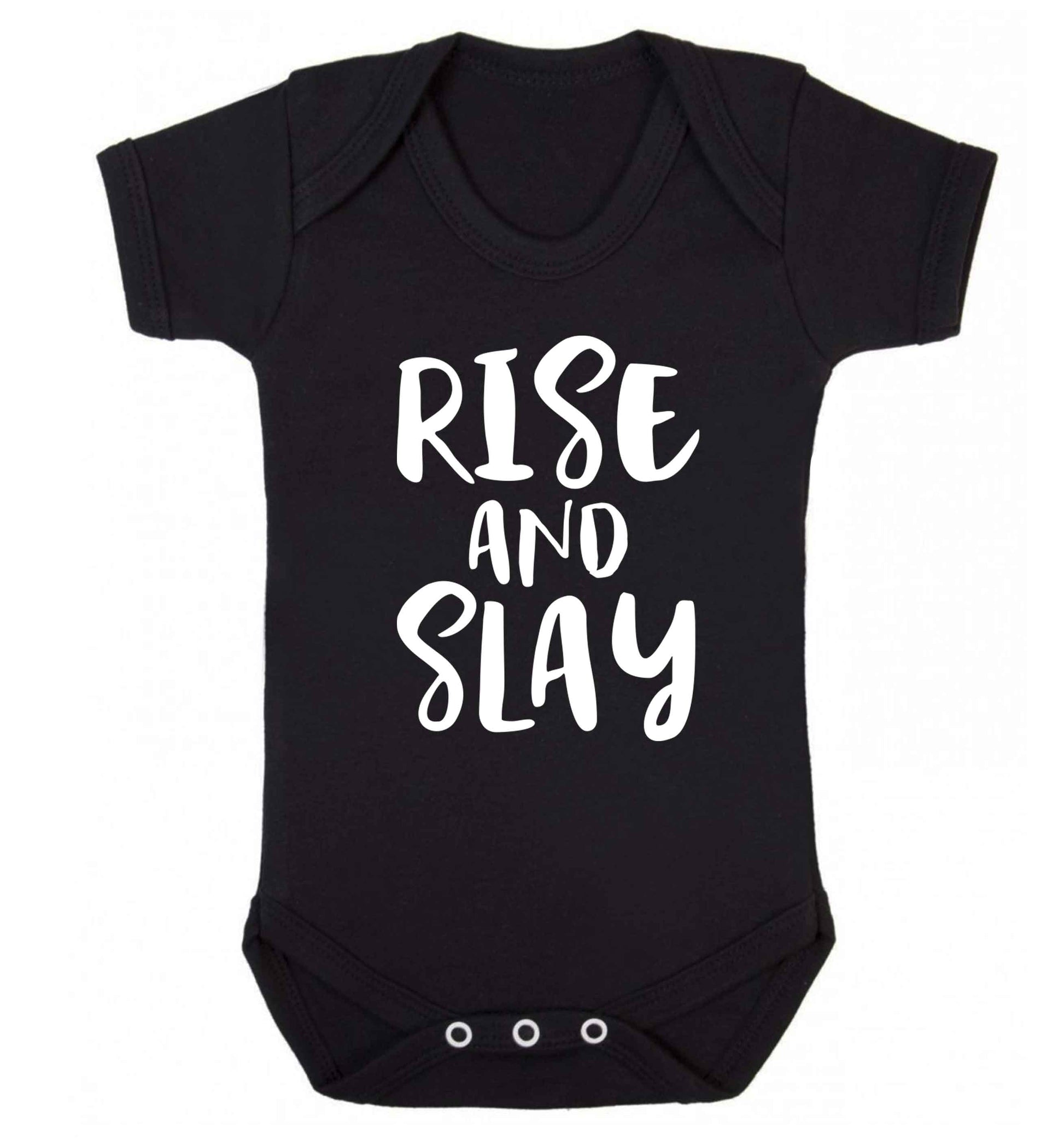 Rise and slay Baby Vest black 18-24 months