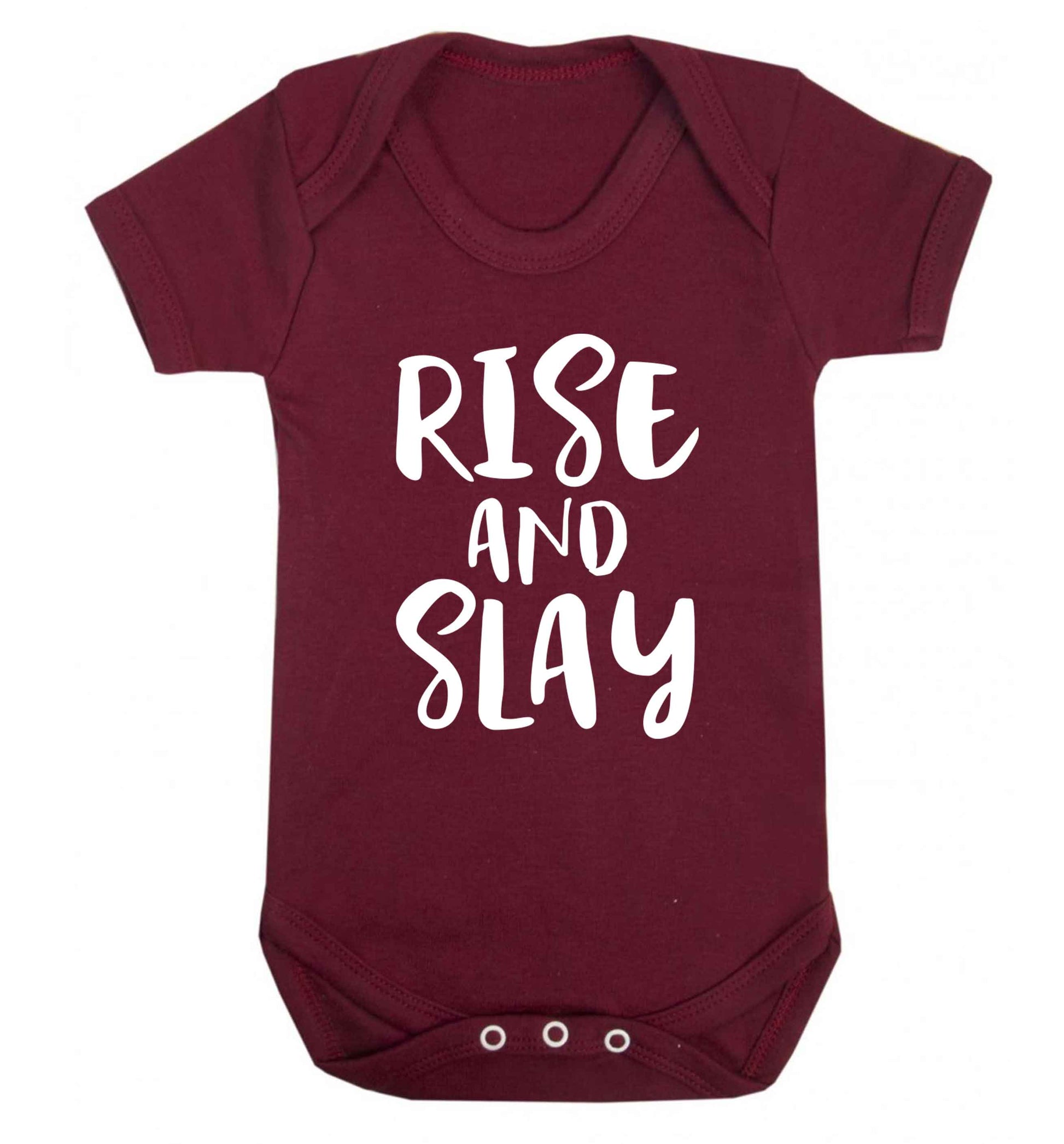Rise and slay Baby Vest maroon 18-24 months