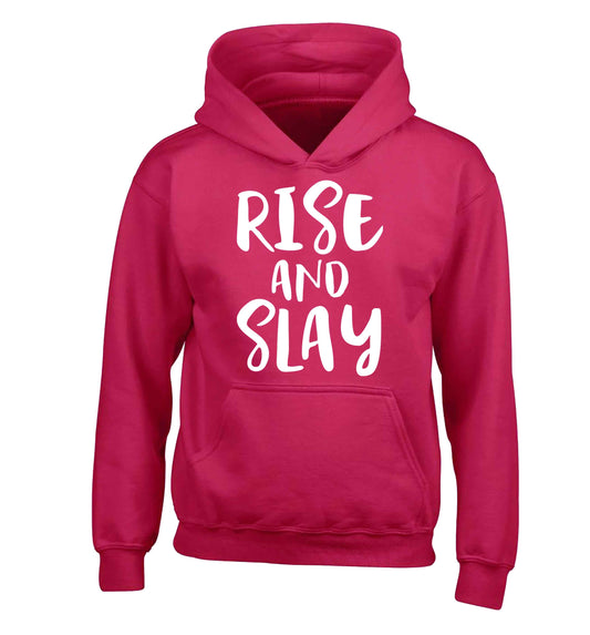 Rise and slay children's pink hoodie 12-13 Years