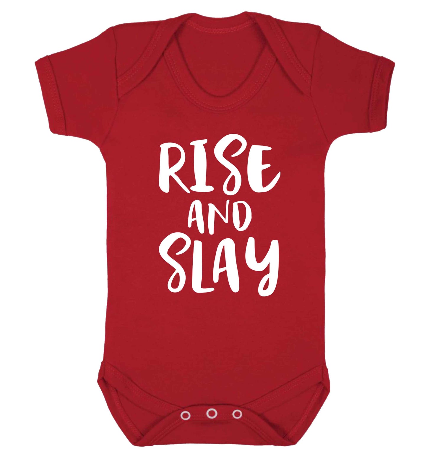 Rise and slay Baby Vest red 18-24 months