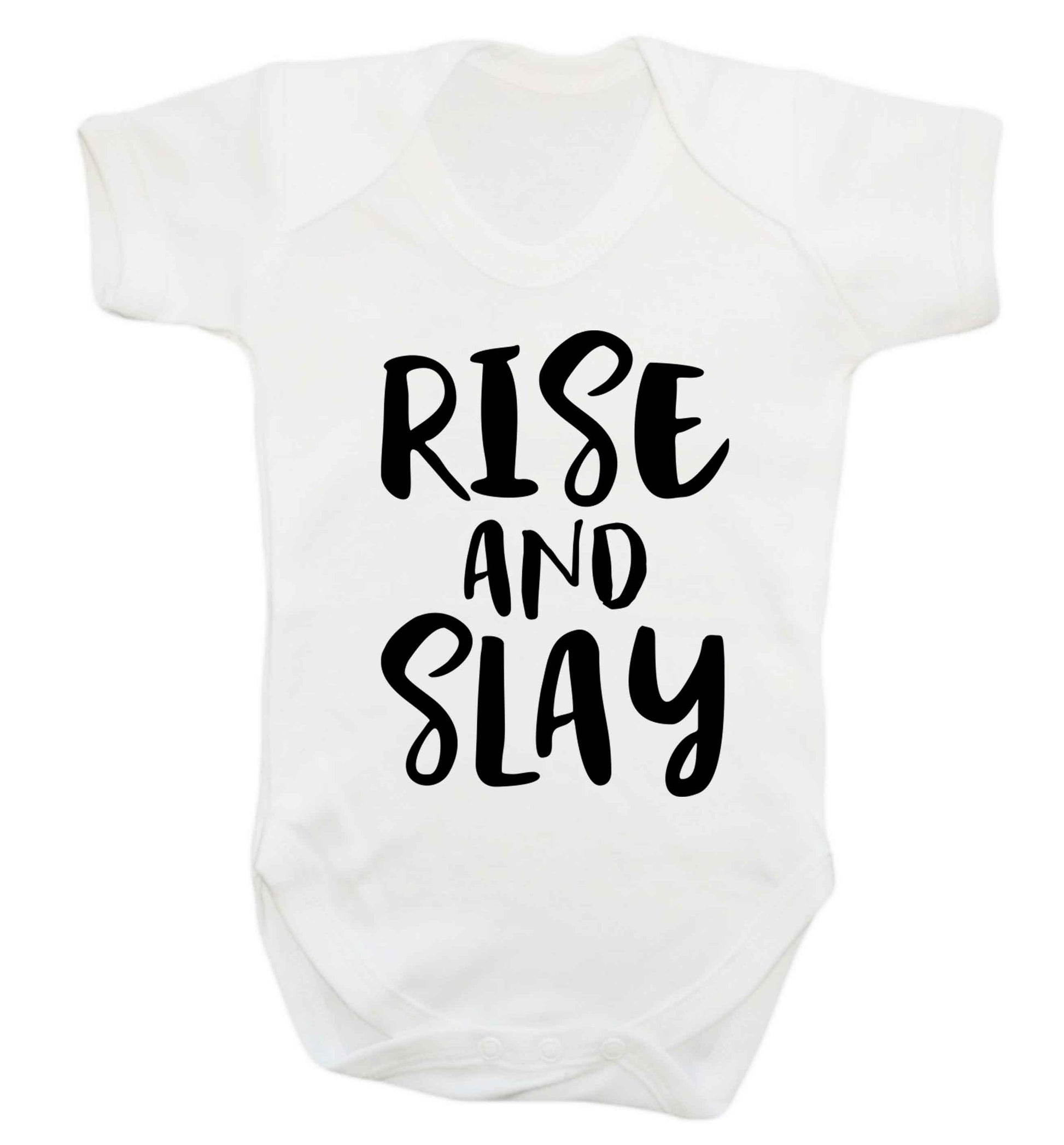 Rise and slay Baby Vest white 18-24 months