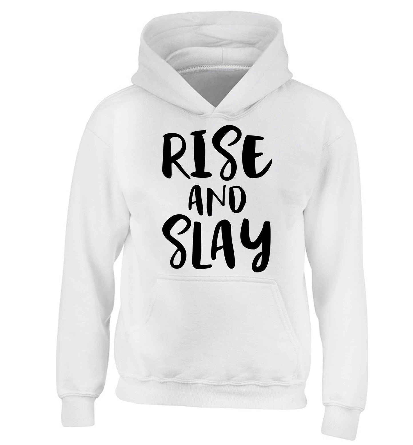 Rise and slay children's white hoodie 12-13 Years