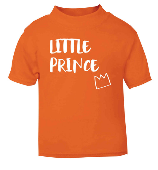 Little prince orange Baby Toddler Tshirt 2 Years