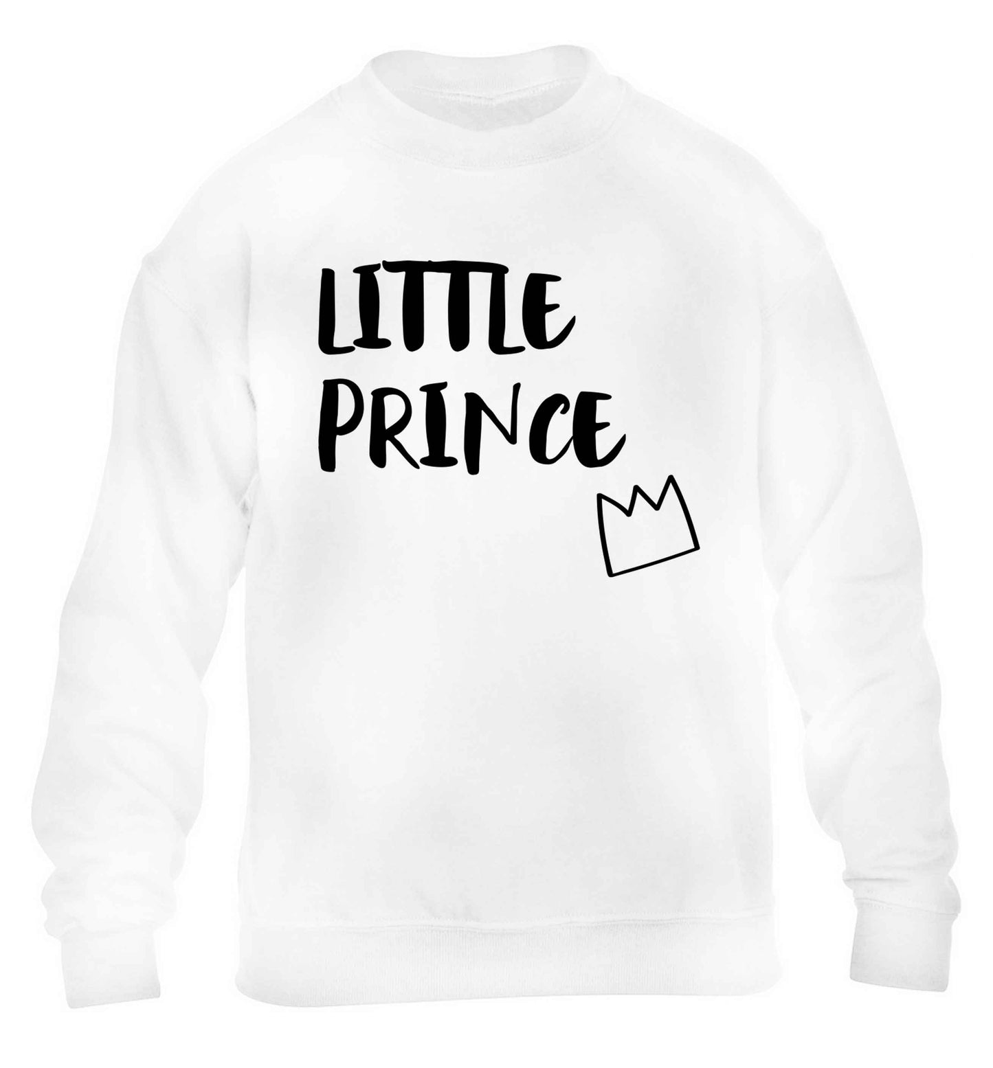 Little prince children's white sweater 12-13 Years