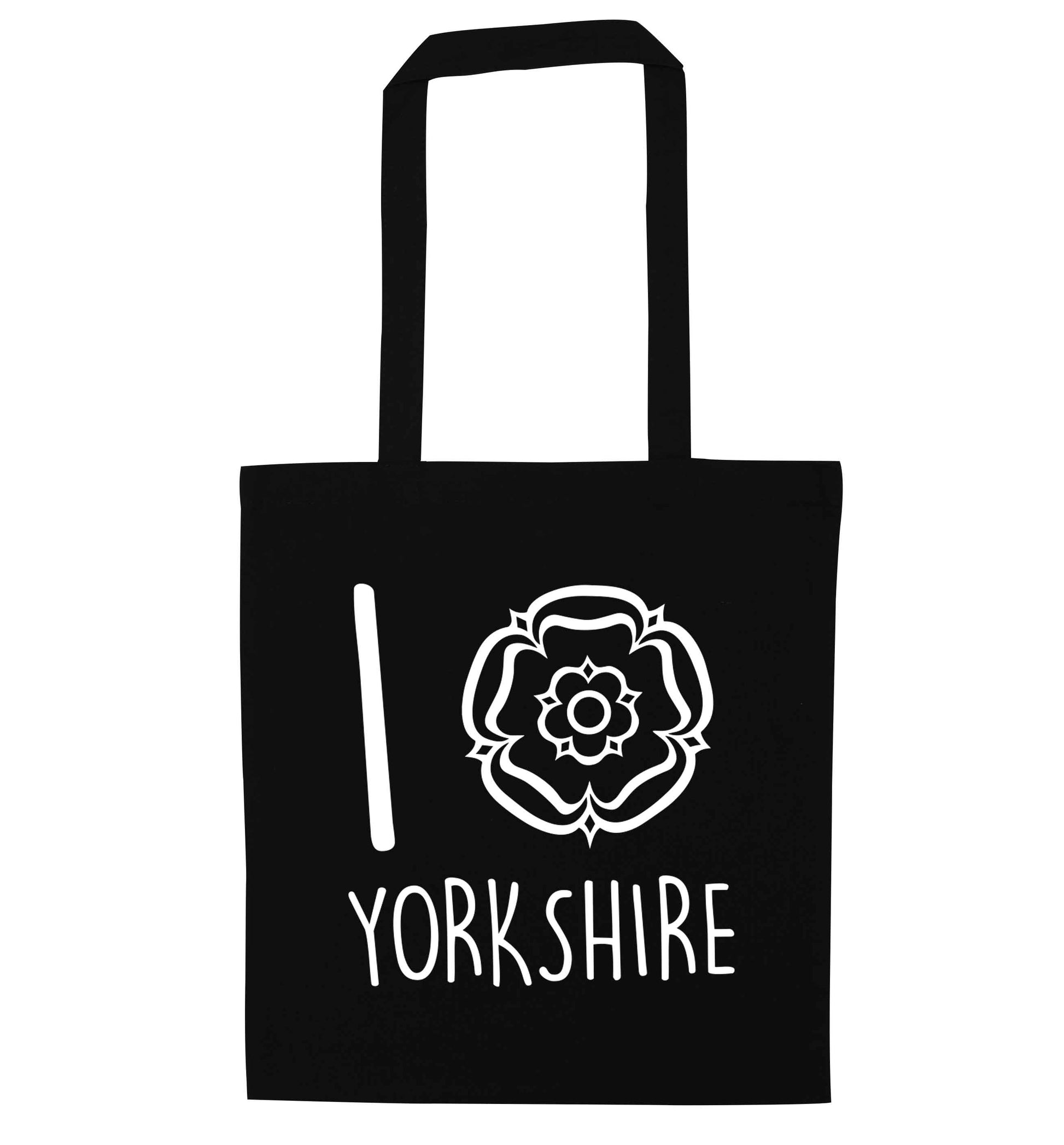 I love Yorkshire black tote bag