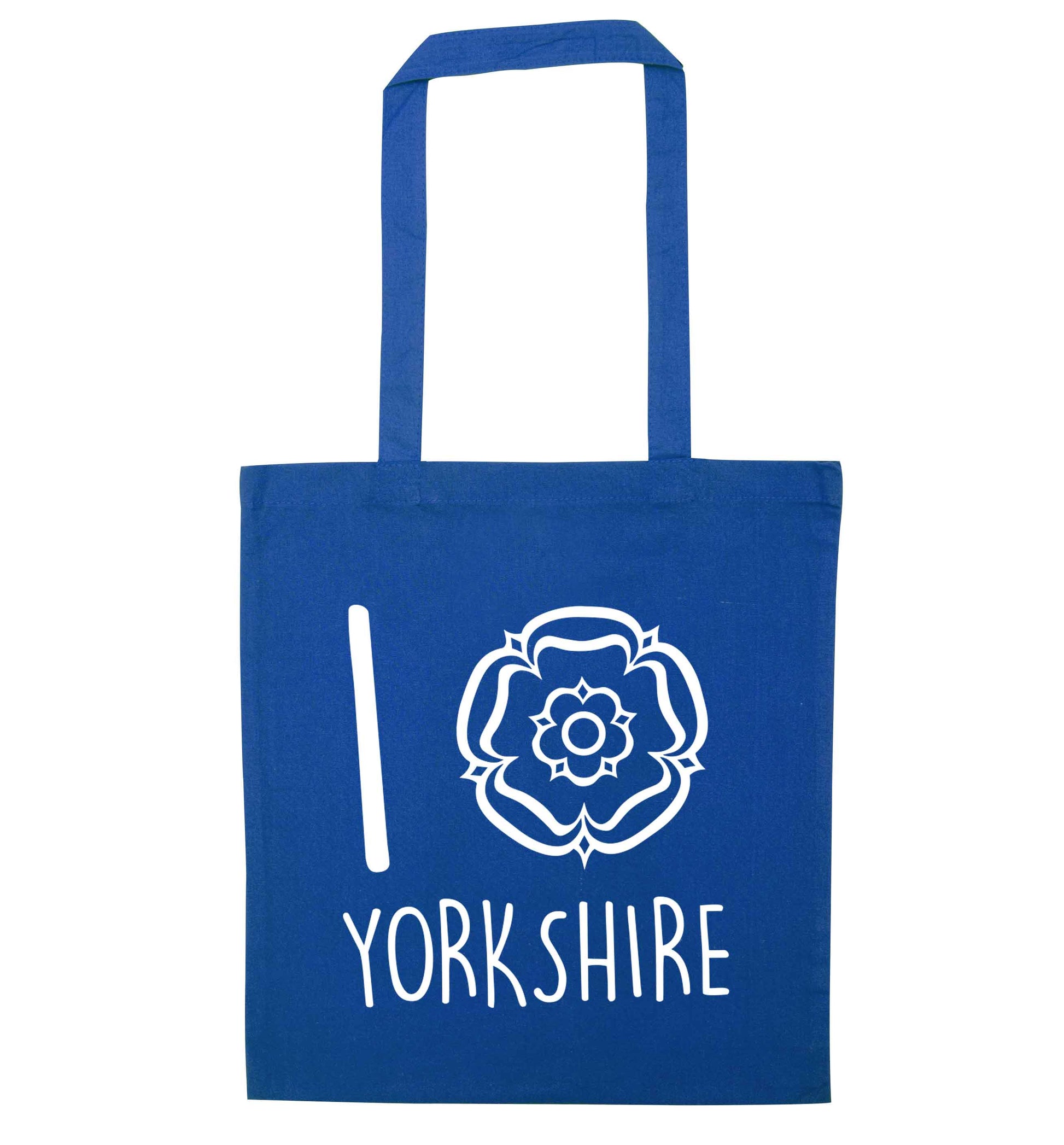 I love Yorkshire blue tote bag