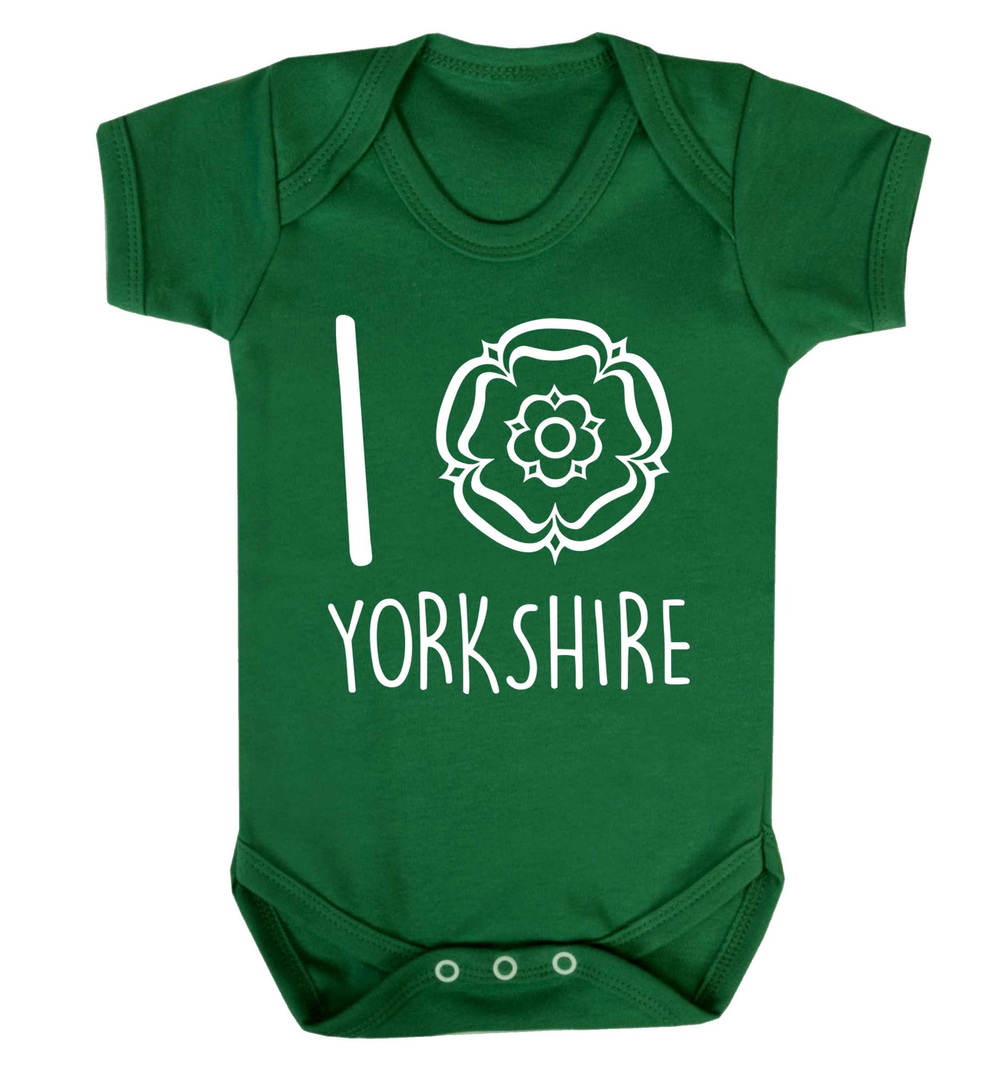 I love Yorkshire Baby Vest green 18-24 months