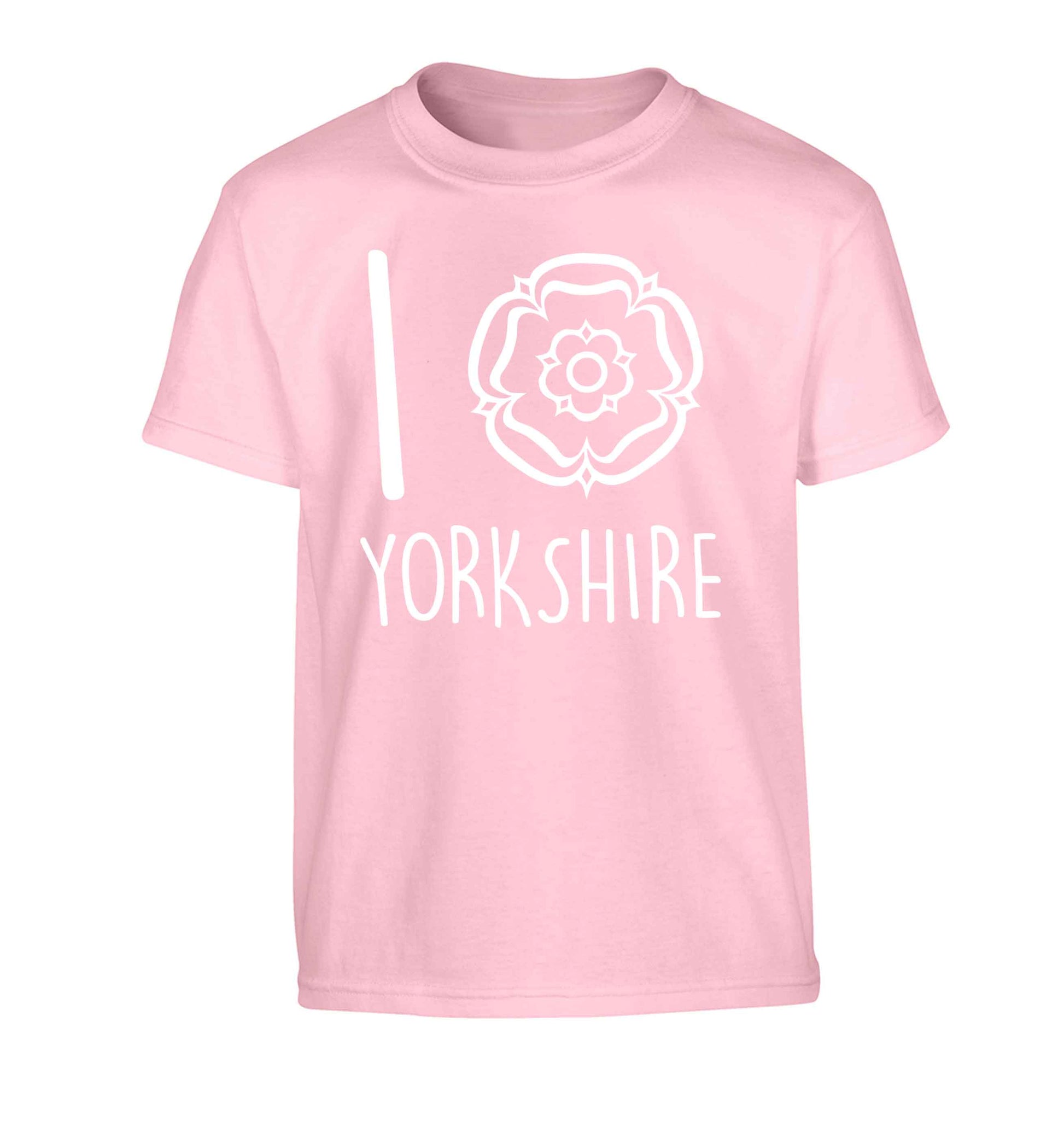 I love Yorkshire Children's light pink Tshirt 12-13 Years